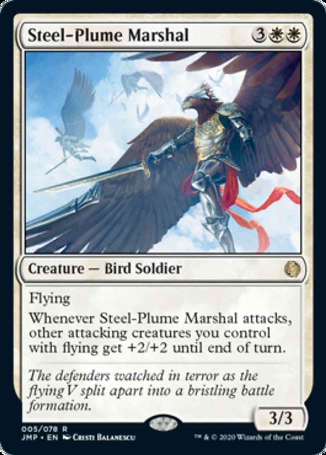 Steel-Plume Marshal magic card front