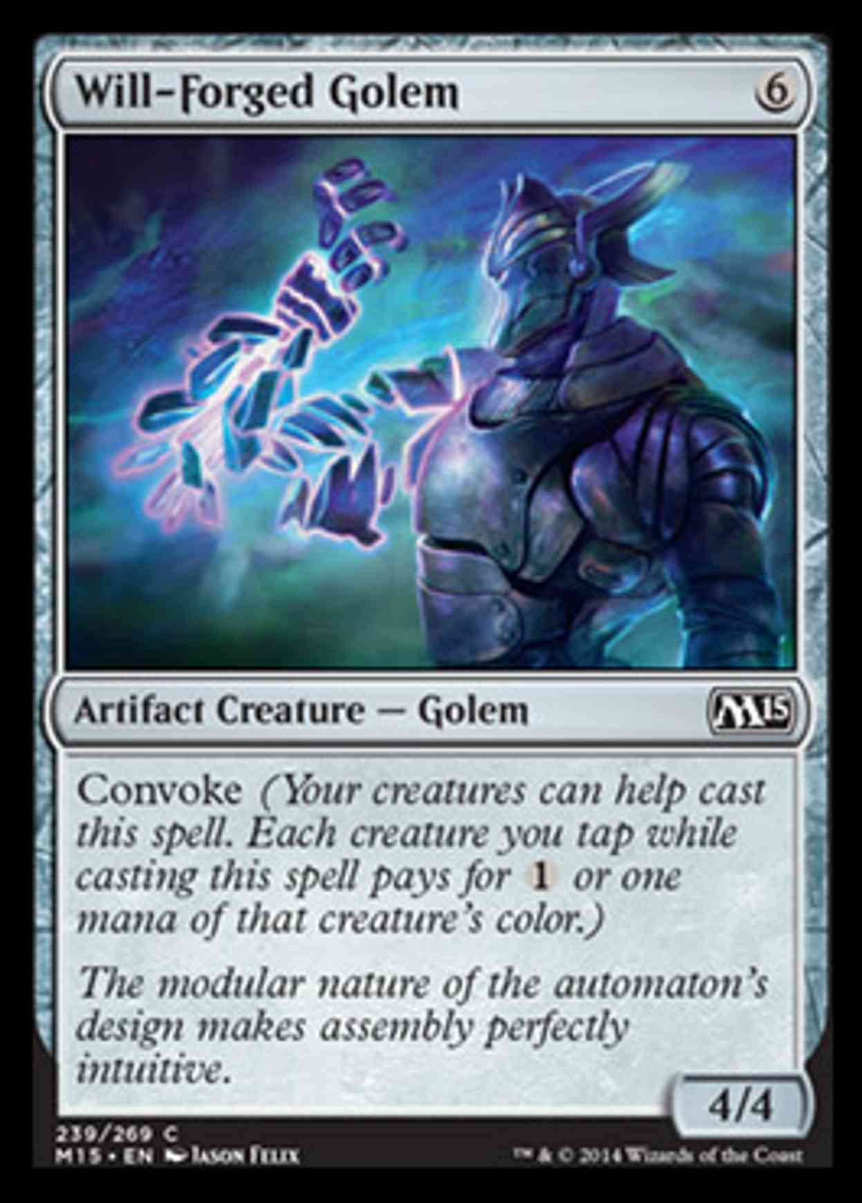 Will-Forged Golem magic card front