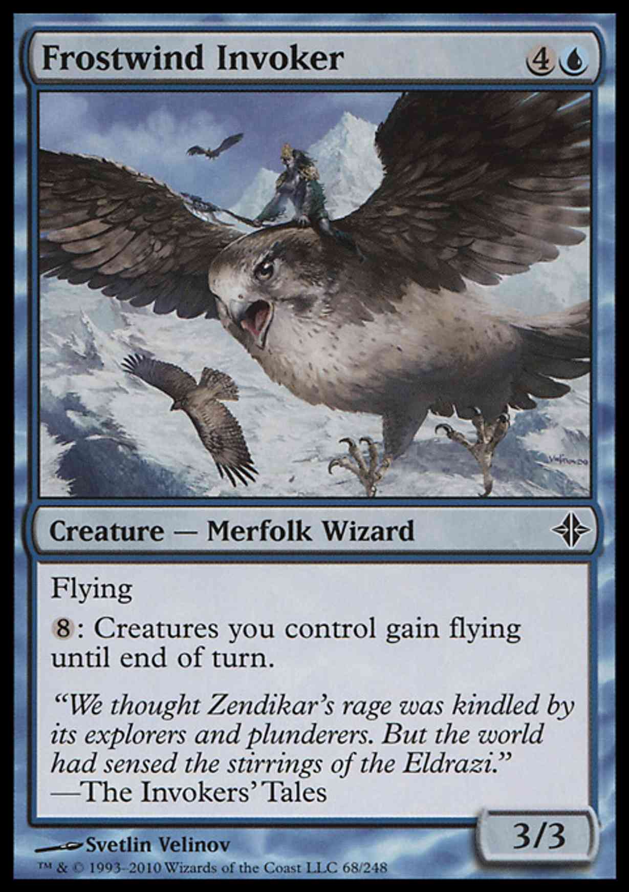 Frostwind Invoker magic card front