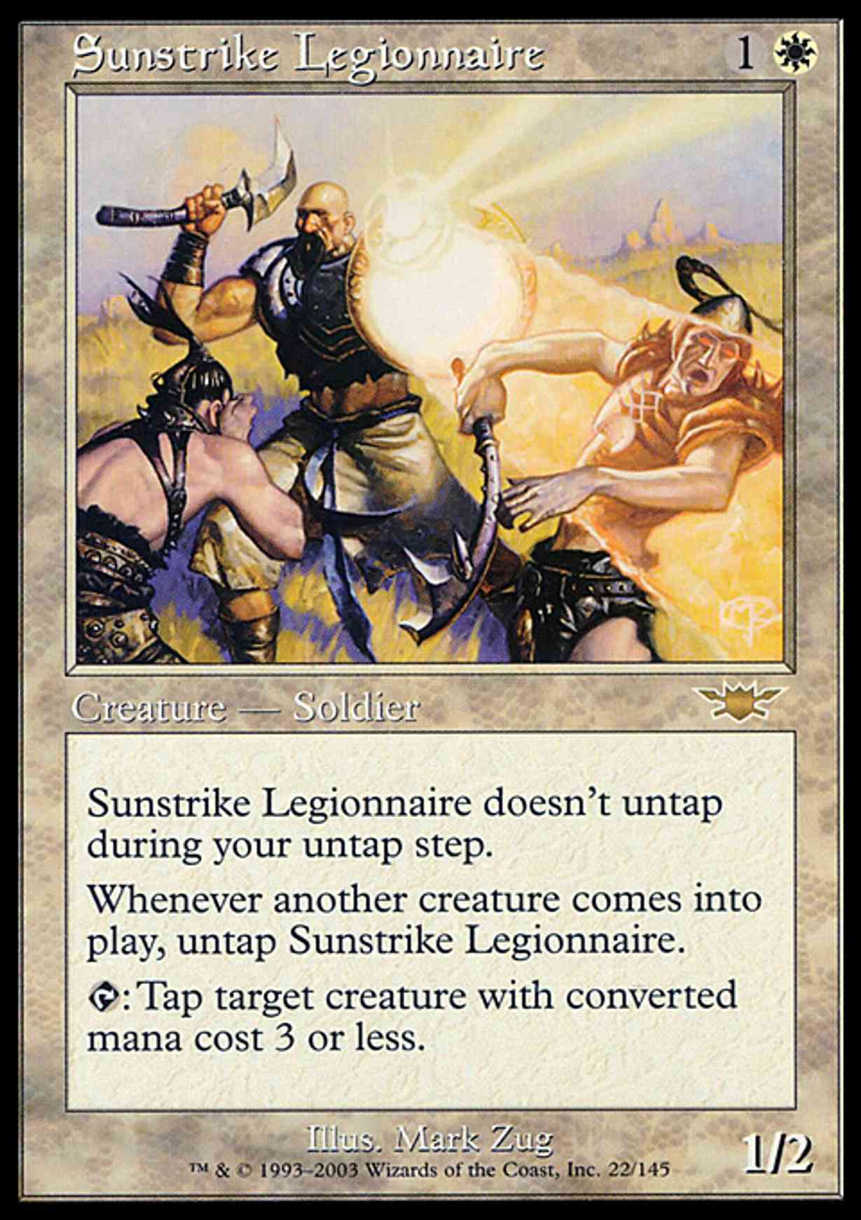 Sunstrike Legionnaire magic card front