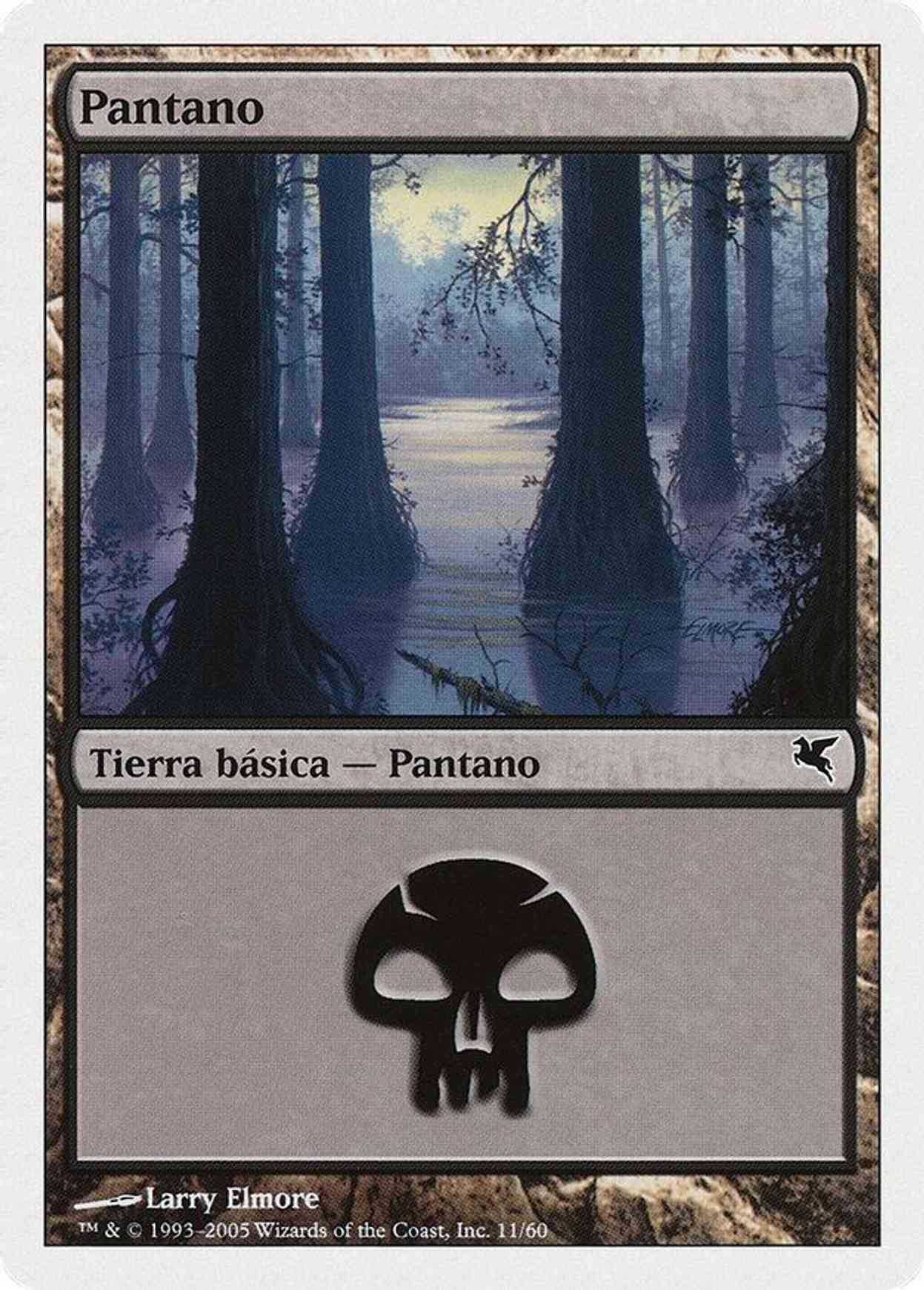 Swamp (Spanish) - "Pantano" (A11) magic card front