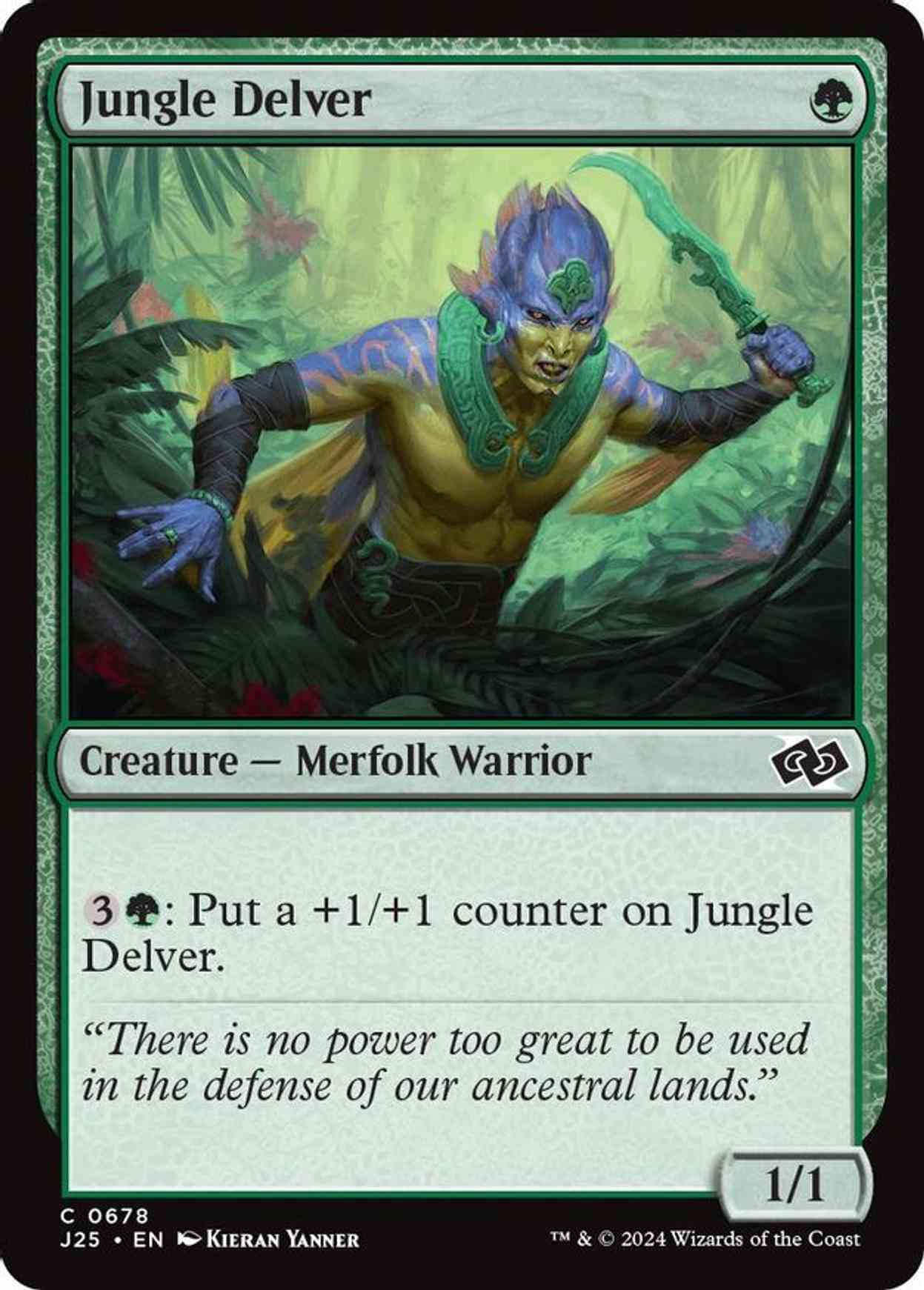 Jungle Delver magic card front