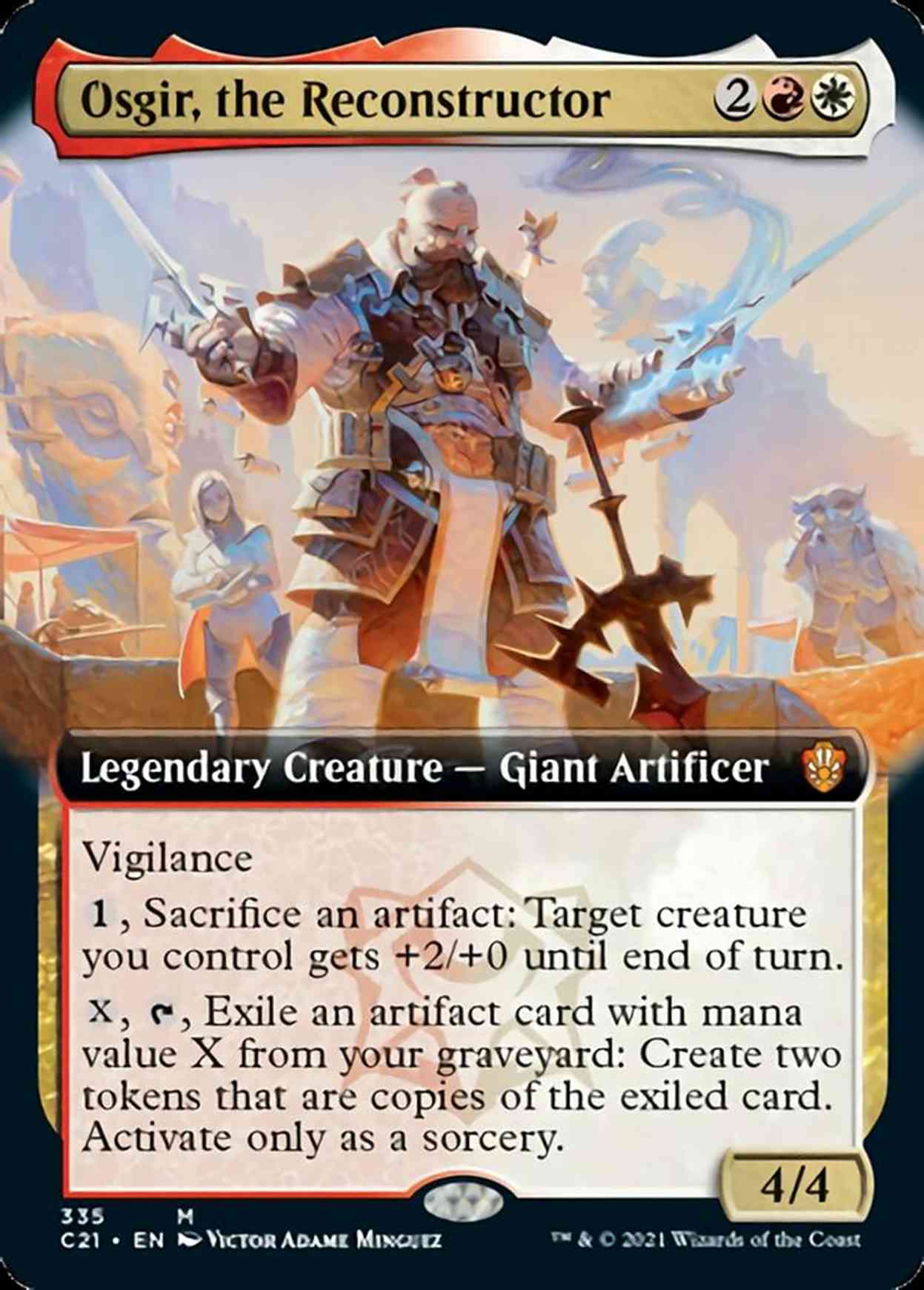 Osgir, the Reconstructor (Extended Art) magic card front