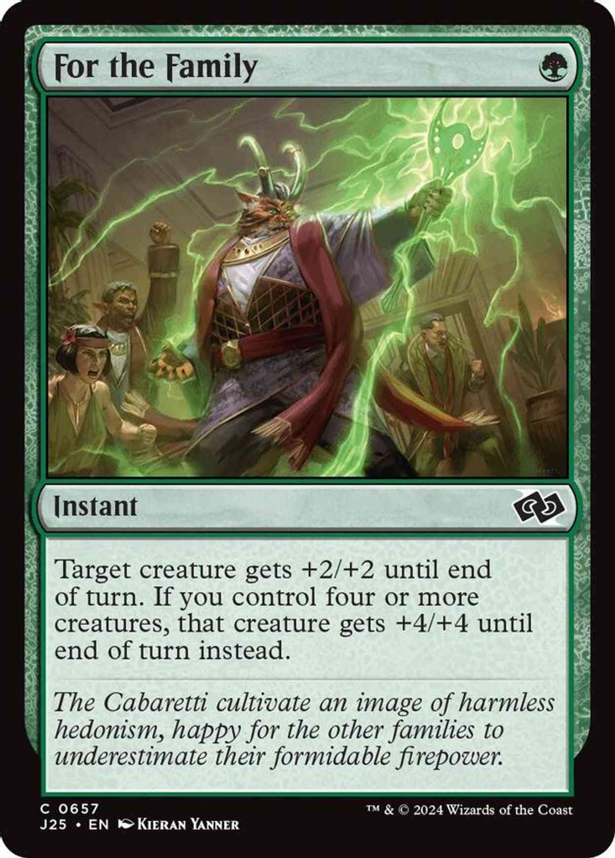 For the Family magic card front
