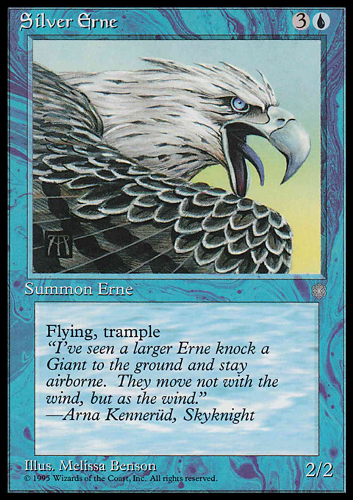 Silver Erne magic card front