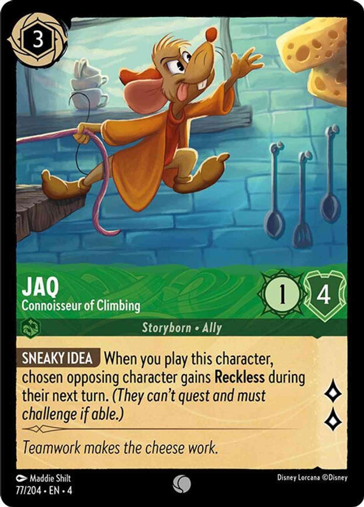 Jaq - Connoisseur of Climbing magic card front