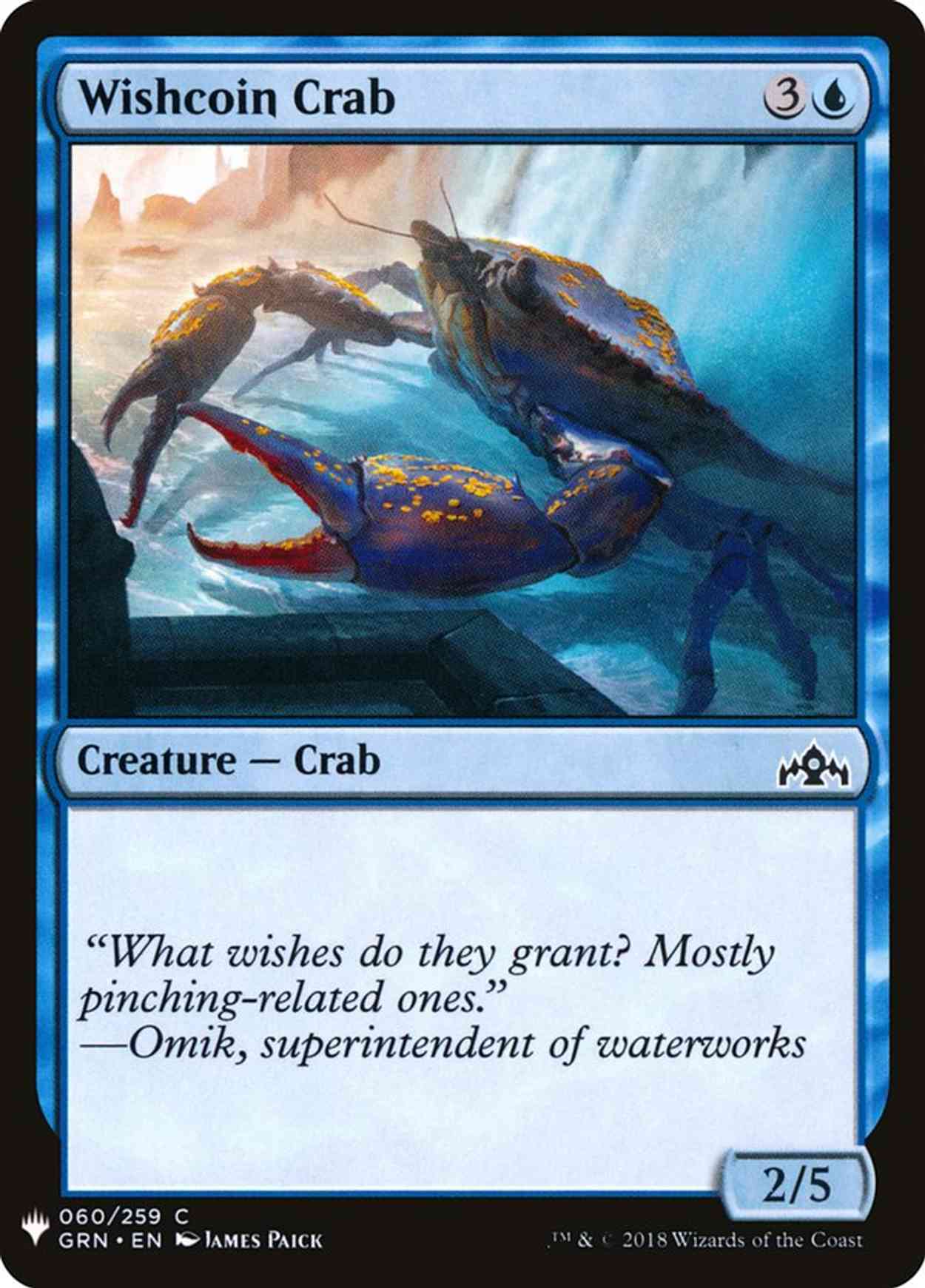 Wishcoin Crab magic card front