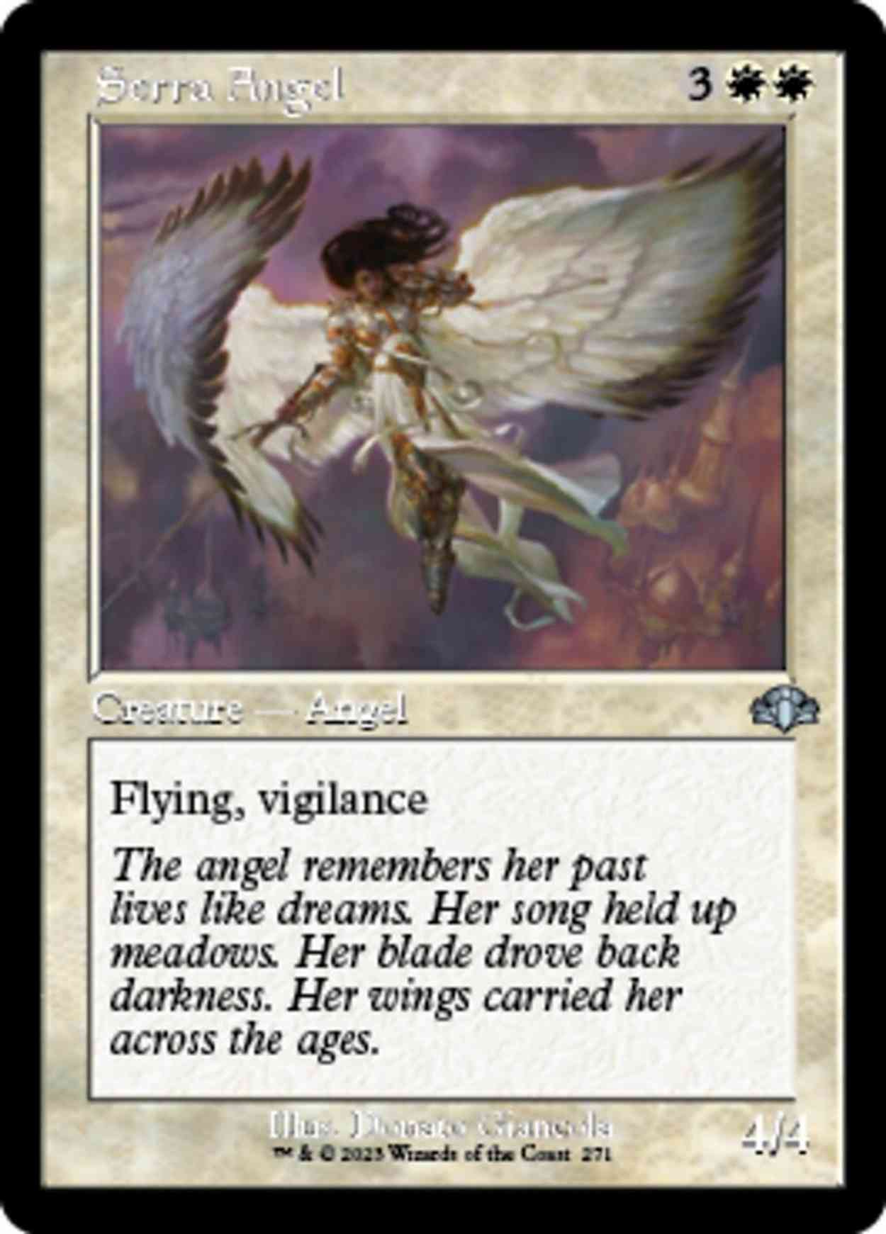 Serra Angel (Retro Frame) magic card front