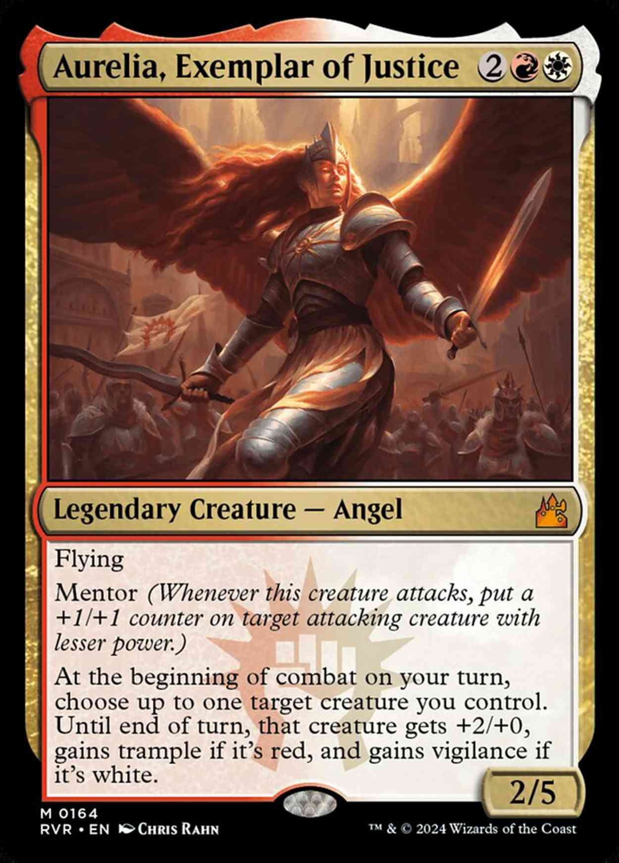 Aurelia, Exemplar of Justice magic card front
