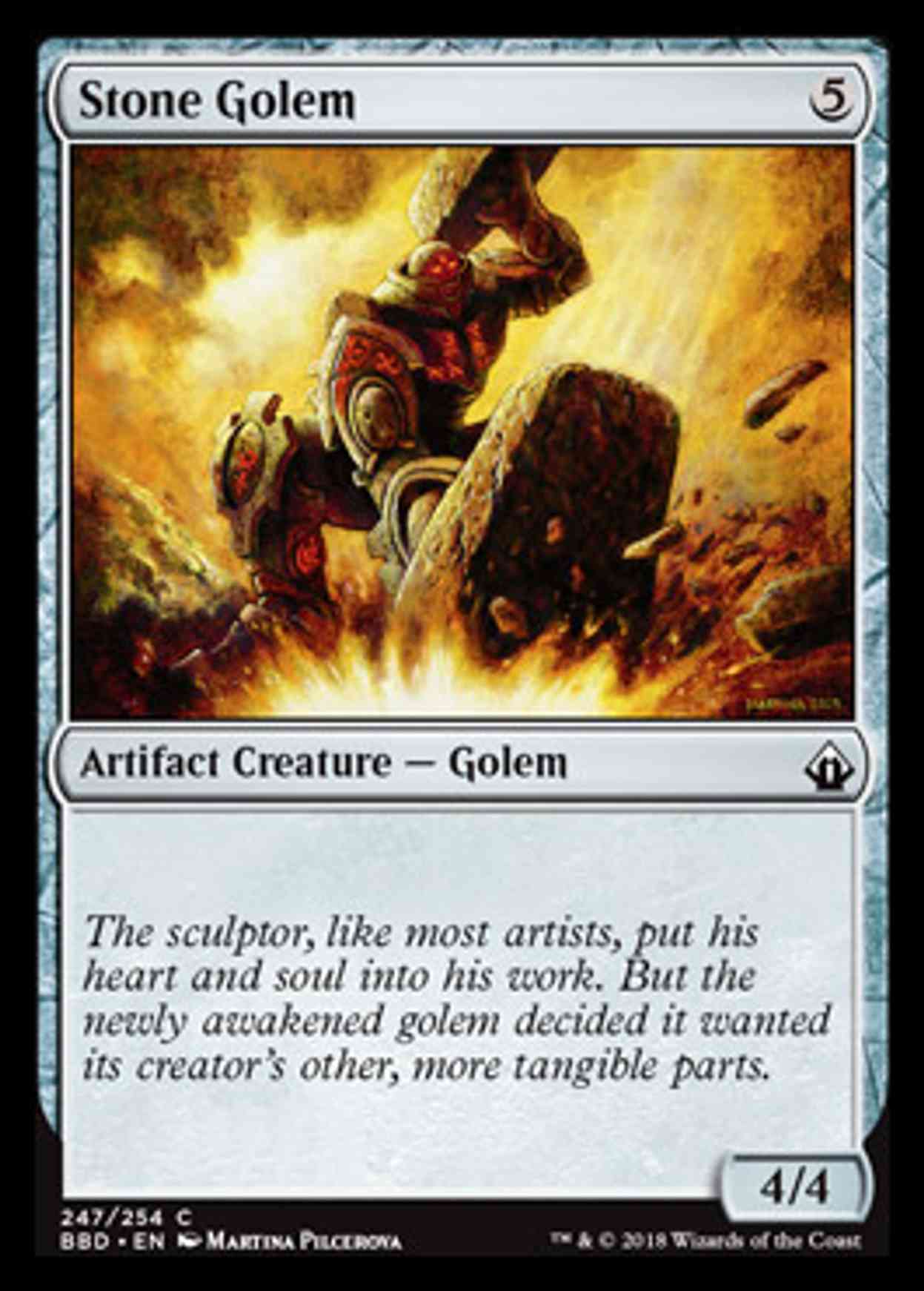 Stone Golem magic card front