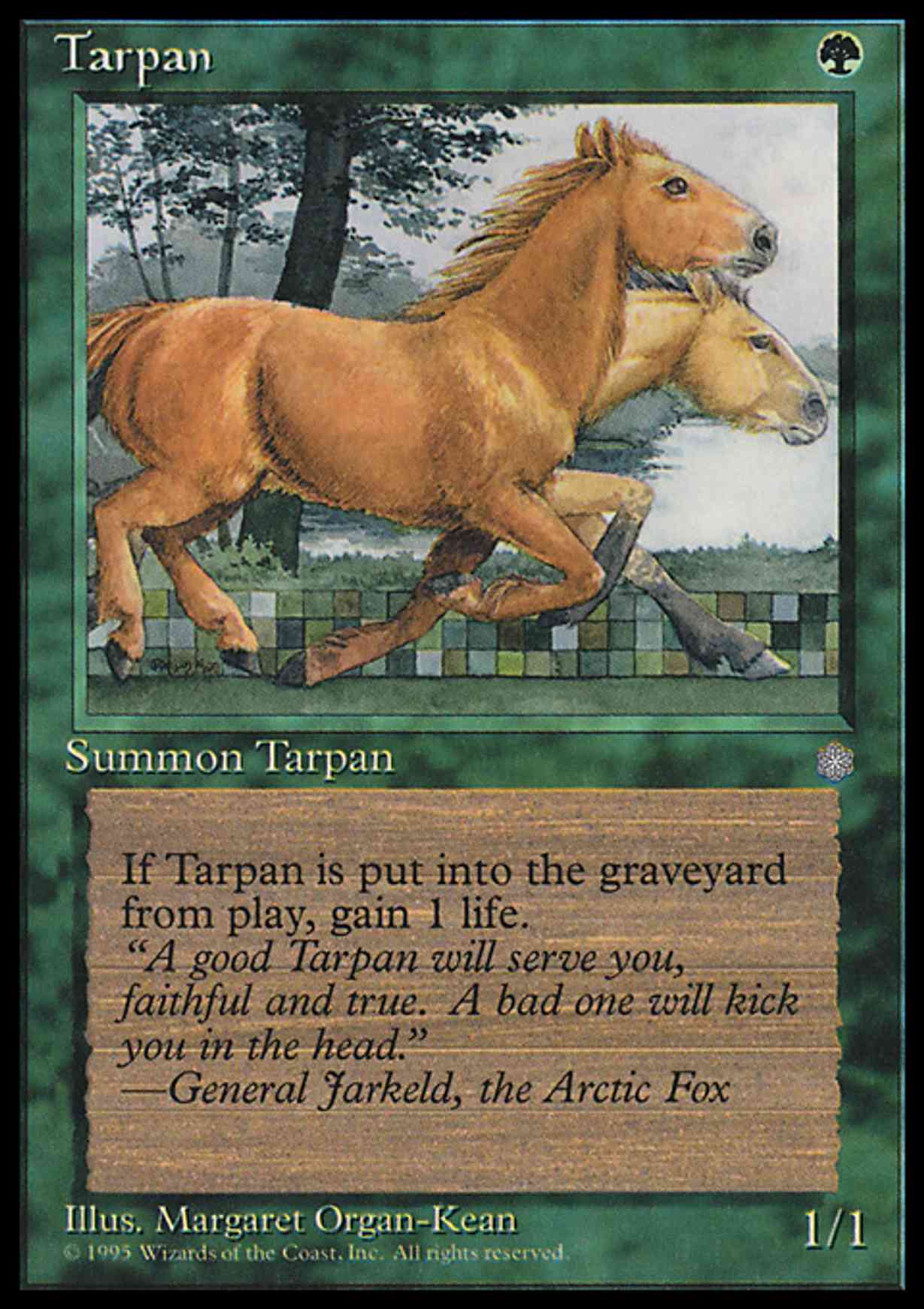 Tarpan magic card front