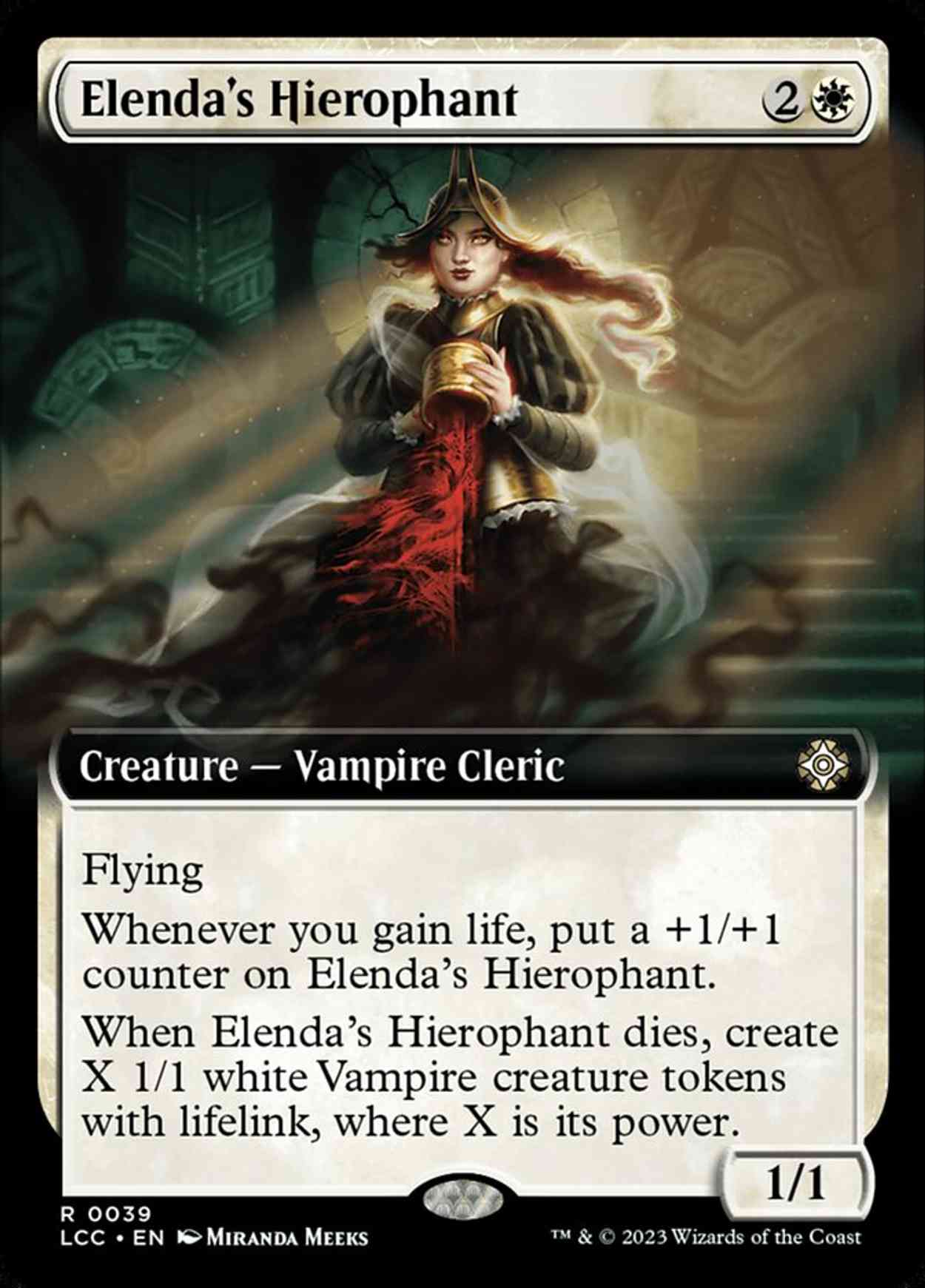 Elenda's Hierophant (Extended Art) magic card front