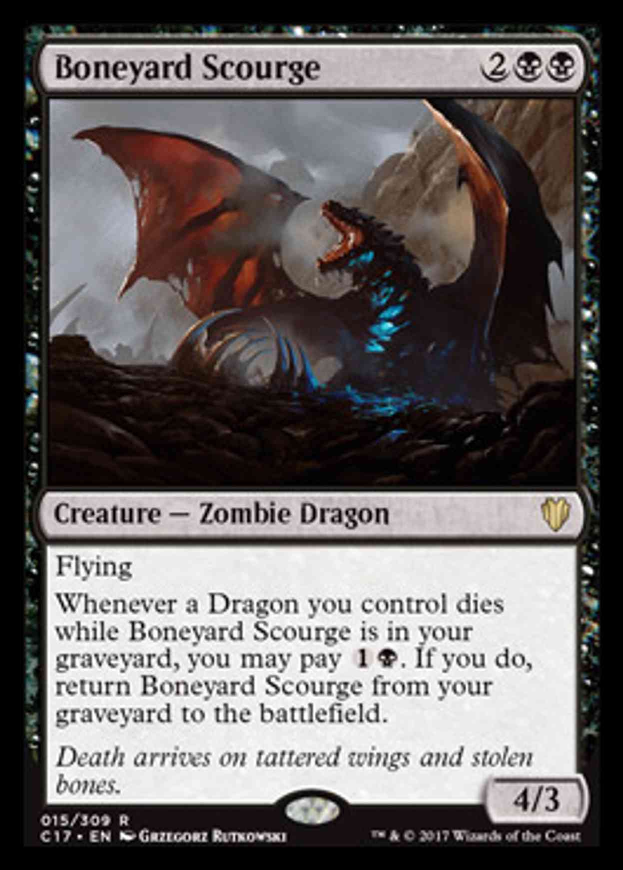 Boneyard Scourge magic card front