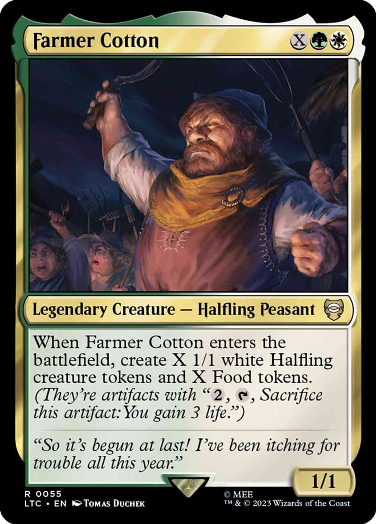 Farmer Cotton magic card front