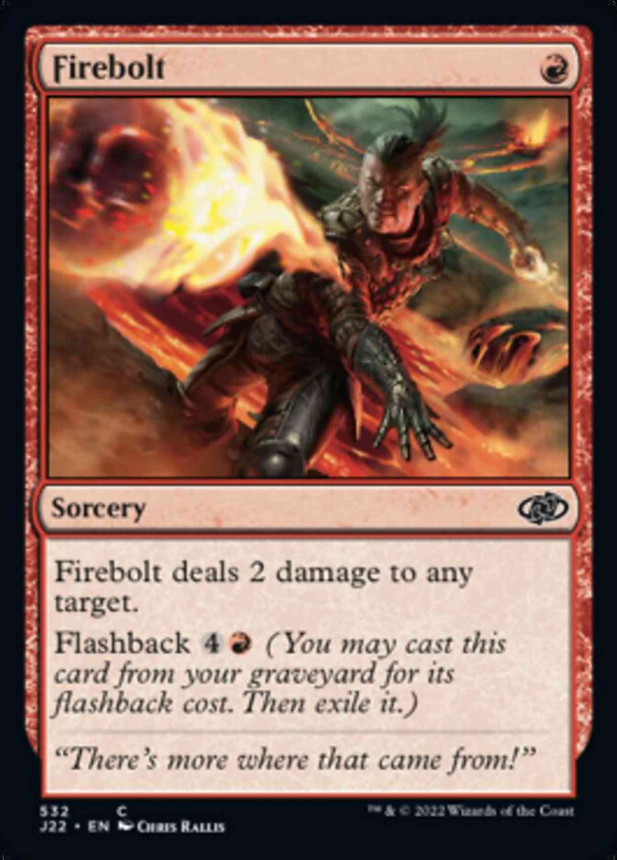 Firebolt magic card front