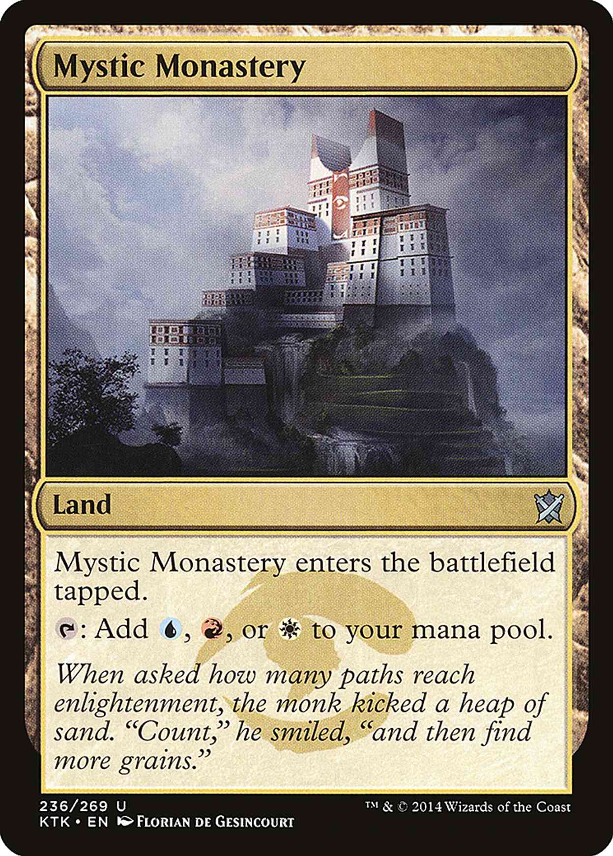 Mystic Monastery magic card front