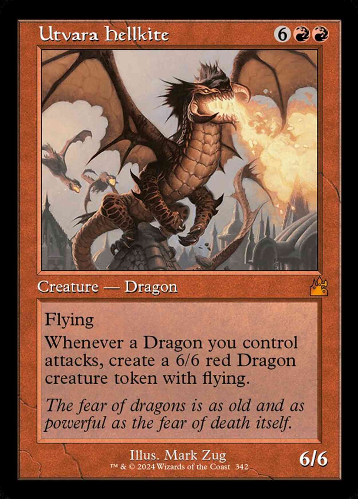 Utvara Hellkite (Retro Frame) magic card front