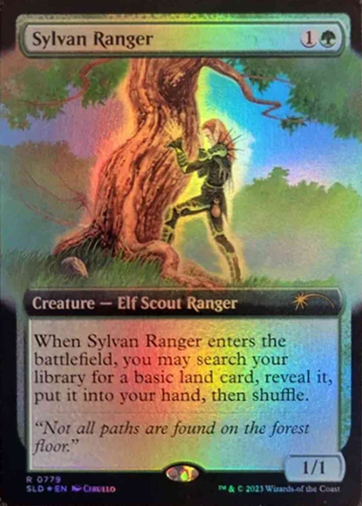 Sylvan Ranger (Extended Art) magic card front