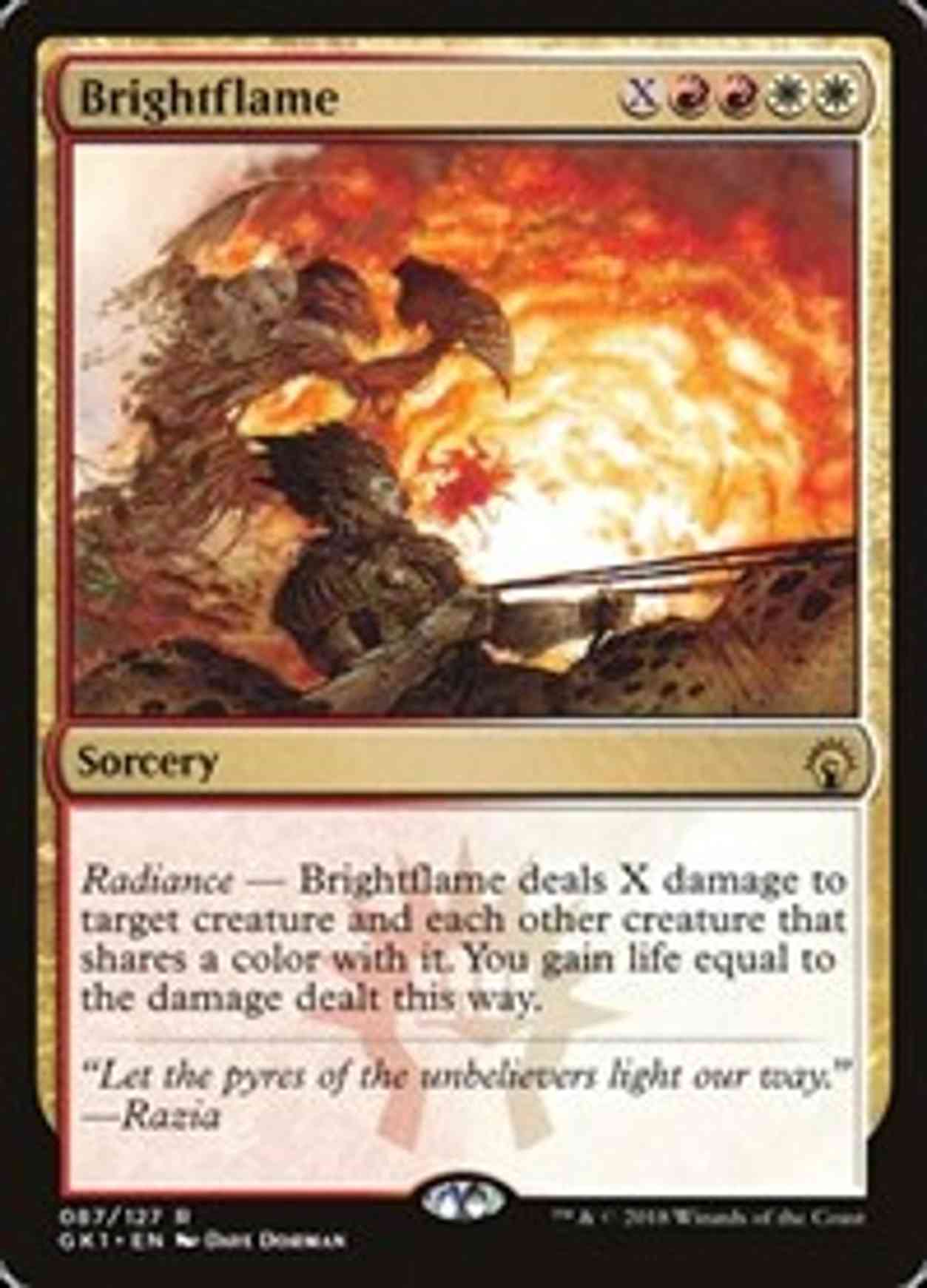 Brightflame magic card front