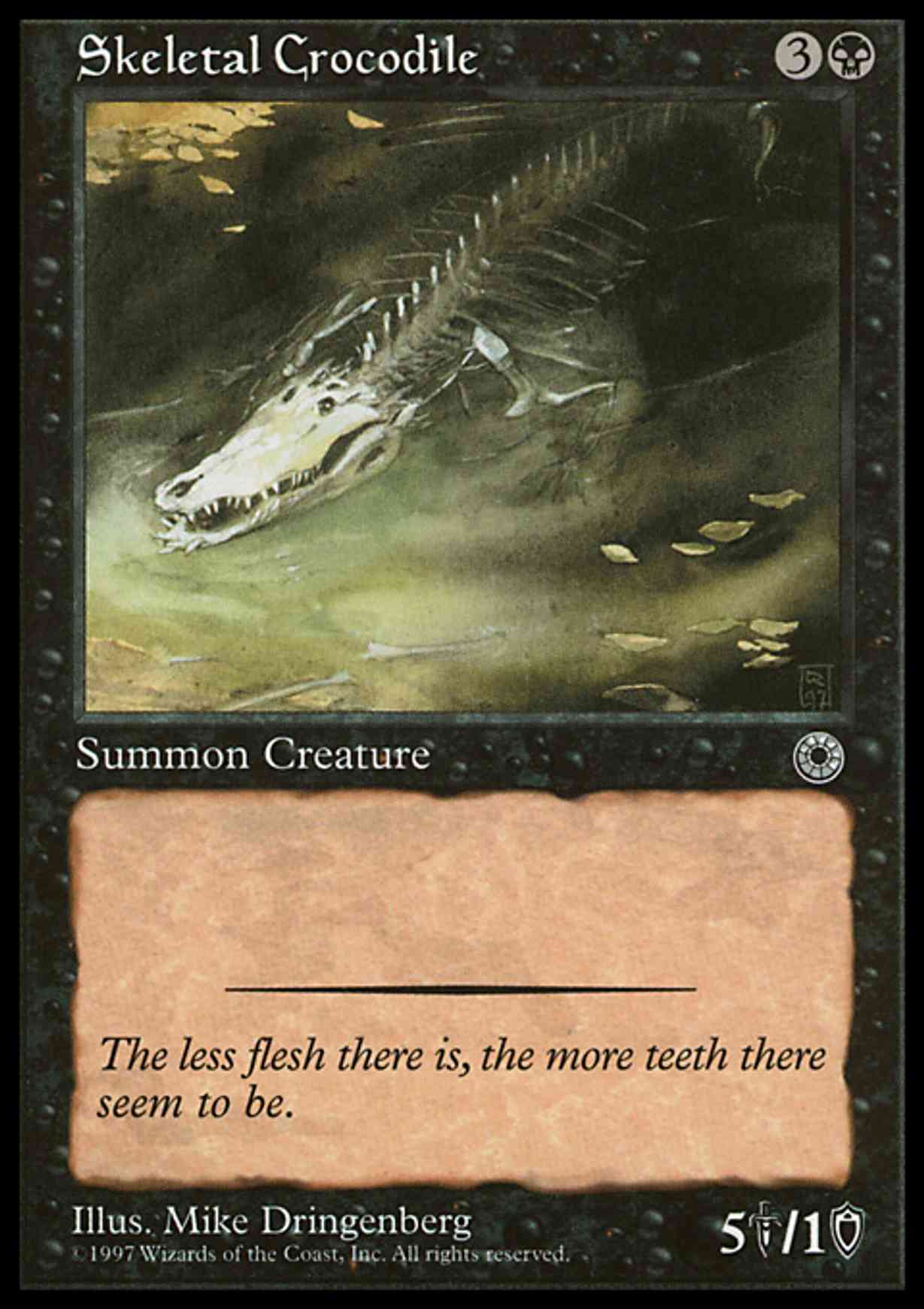 Skeletal Crocodile magic card front