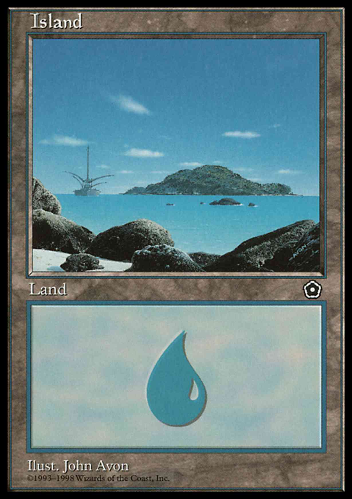 Island (156) magic card front