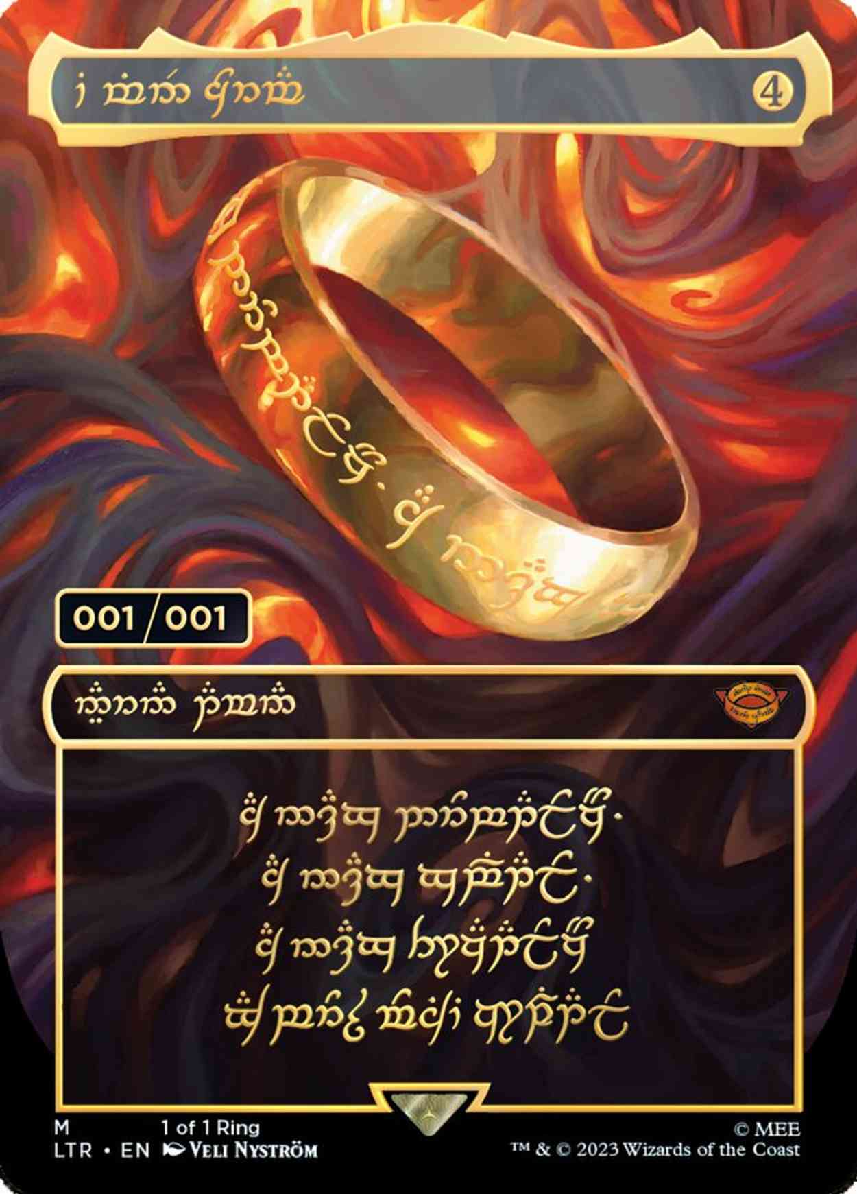 The One Ring (Borderless) magic card front