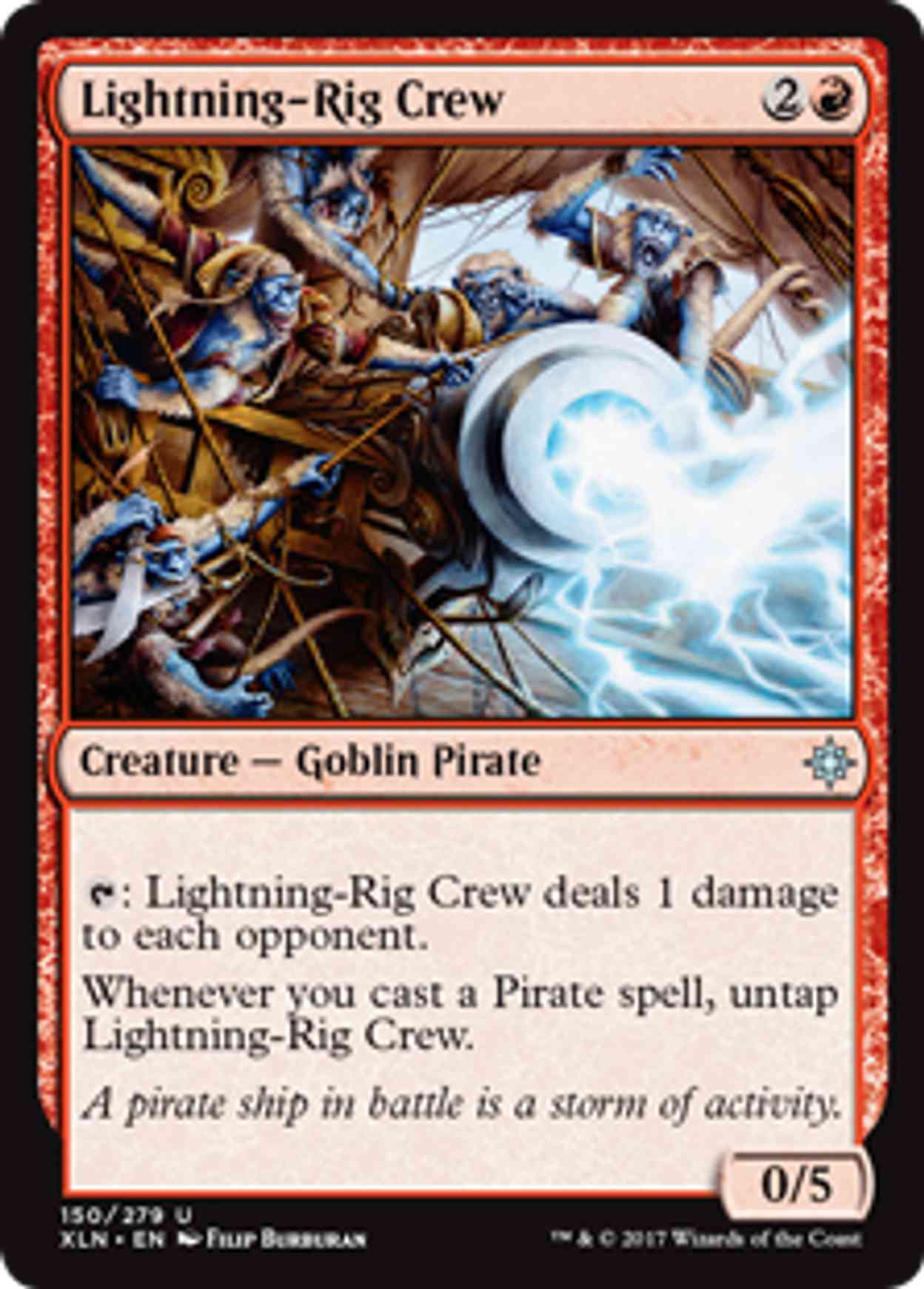 Lightning-Rig Crew magic card front