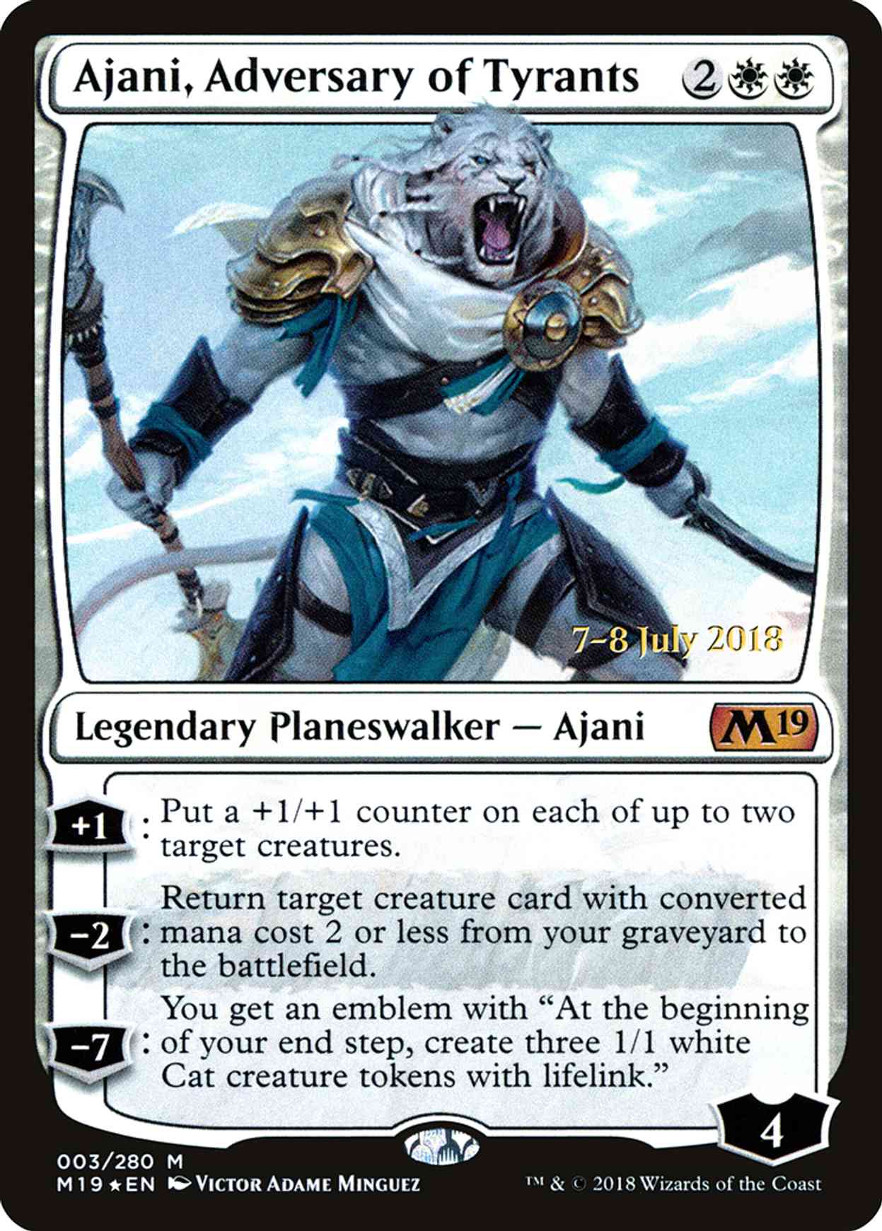 Ajani, Adversary of Tyrants magic card front