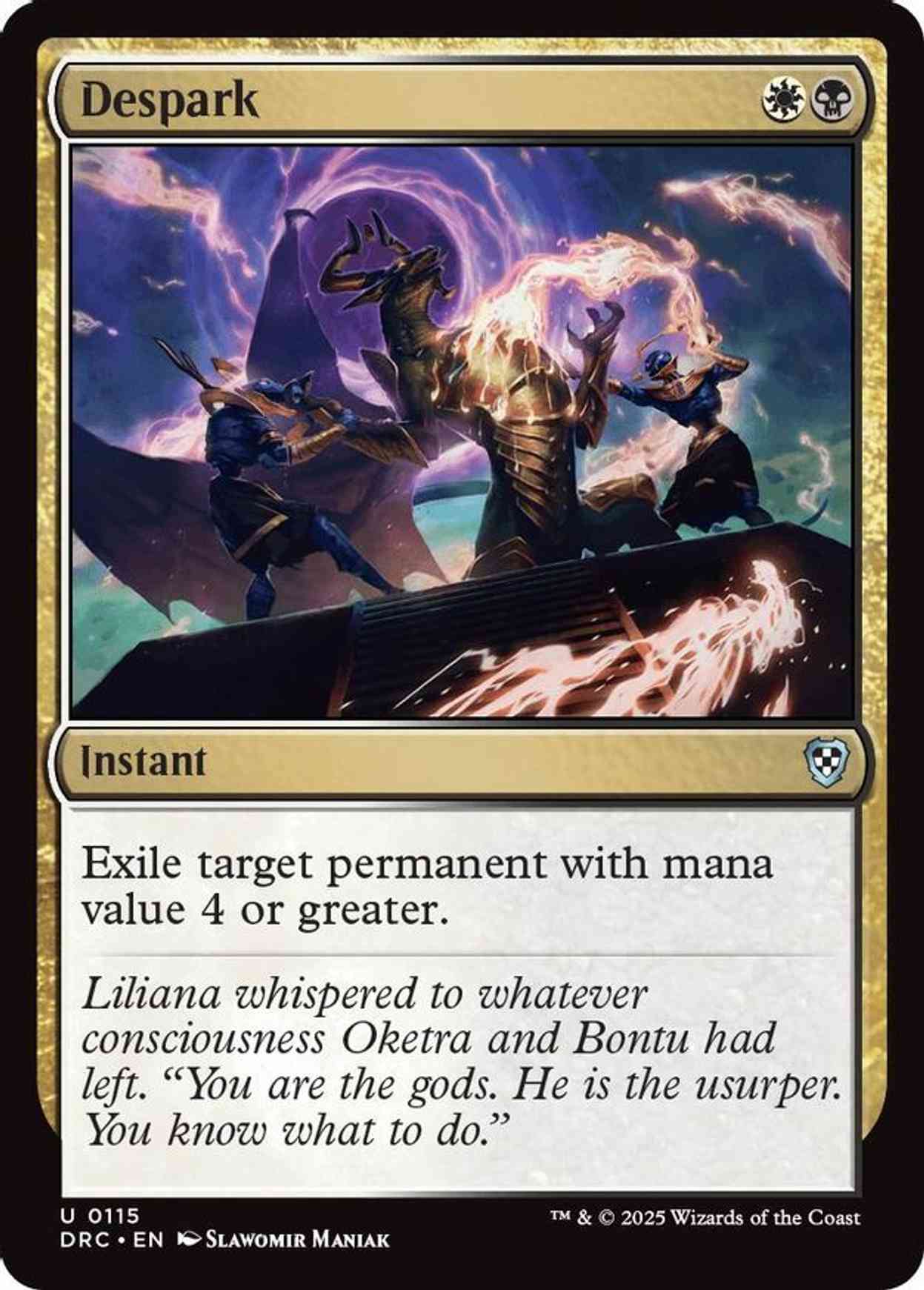 Despark magic card front