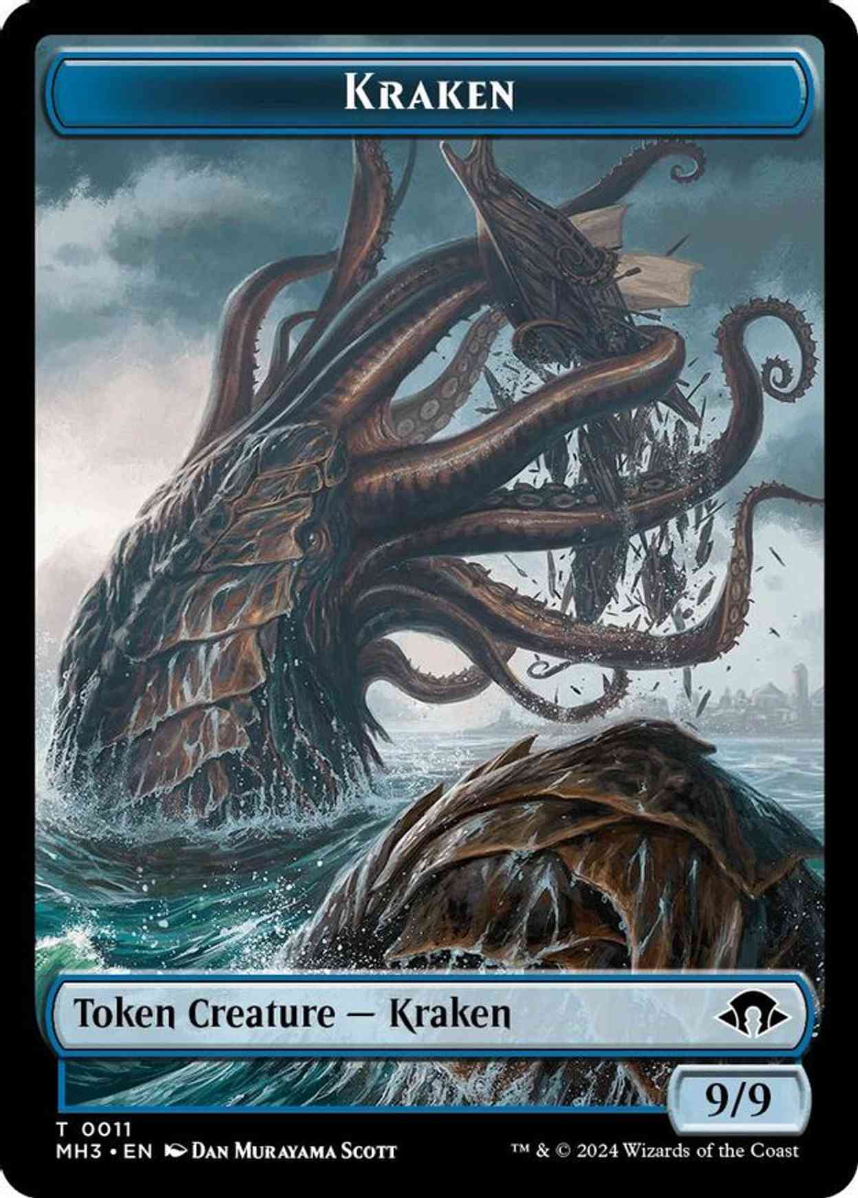 Kraken // Energy Reserve Double-Sided Token magic card front