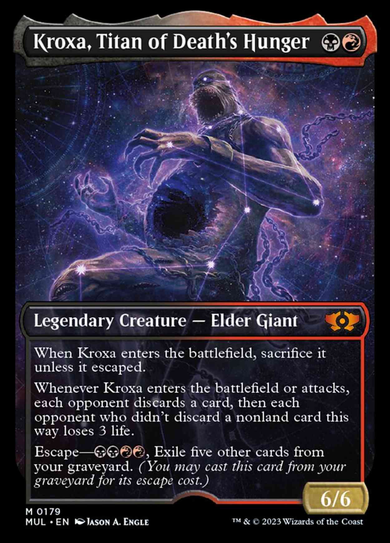 Kroxa, Titan of Death's Hunger (Halo Foil) magic card front
