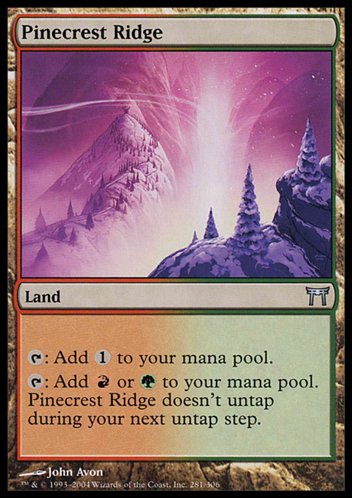 Pinecrest Ridge magic card front