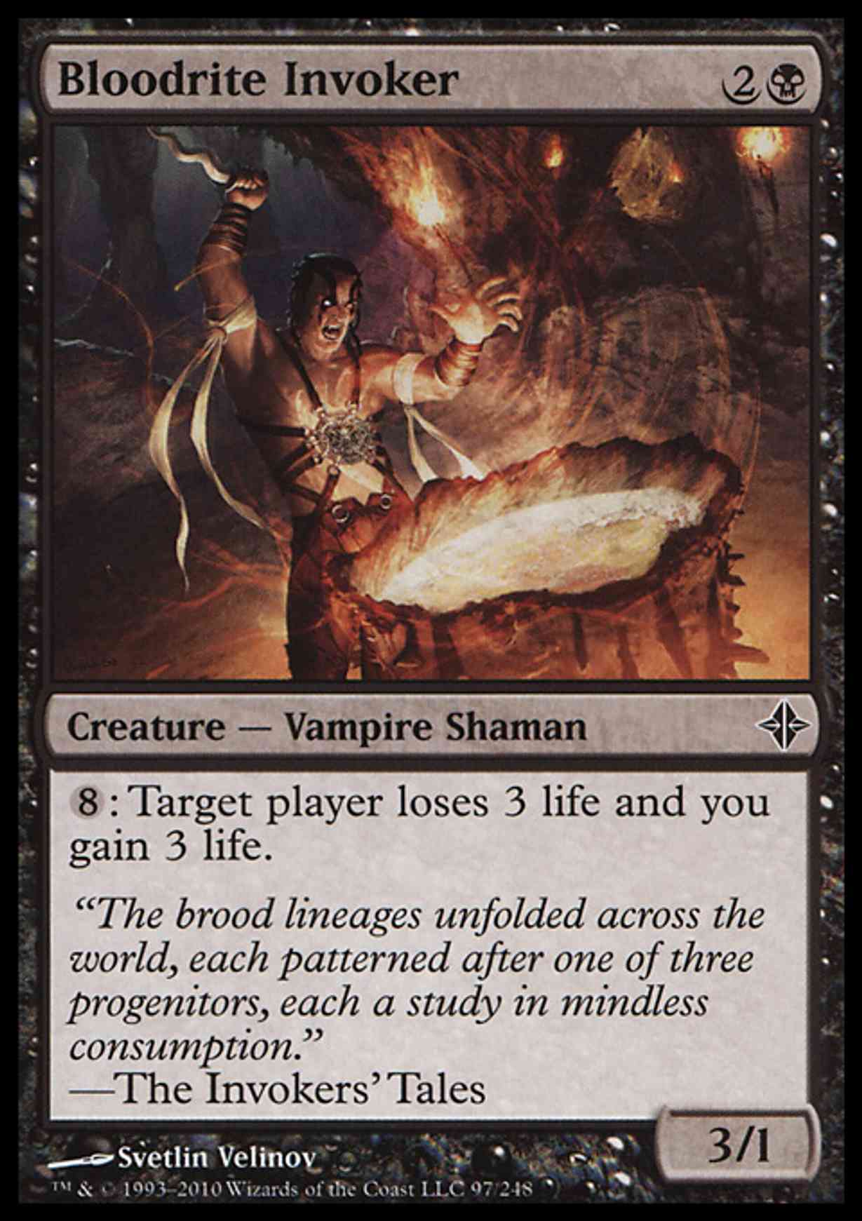 Bloodrite Invoker magic card front