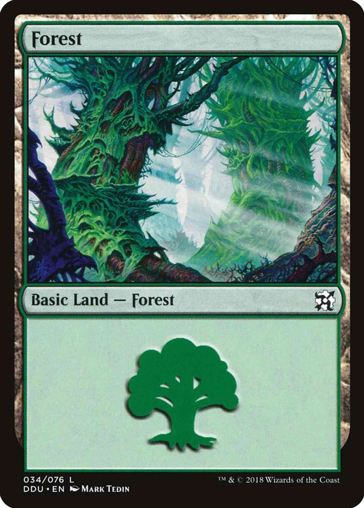 Forest (34) magic card front