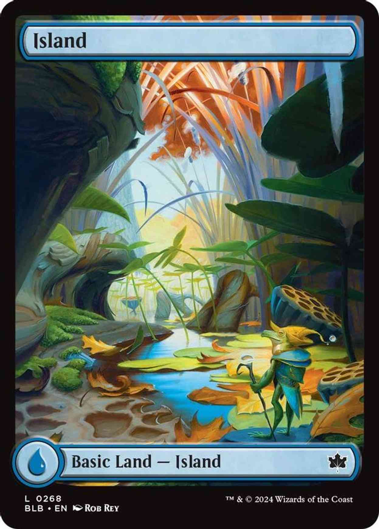 Island (0268) magic card front