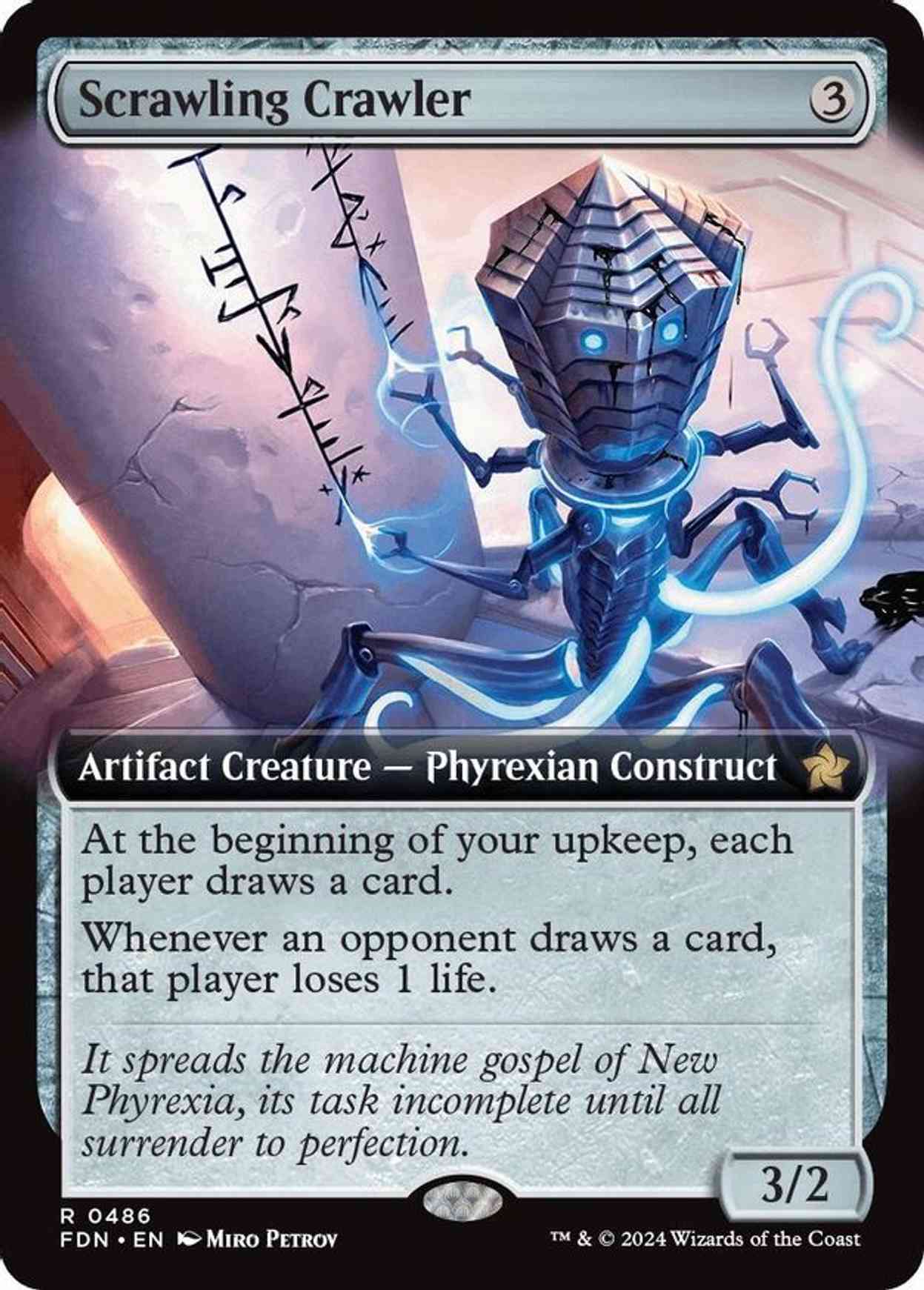 Scrawling Crawler (Extended Art) magic card front