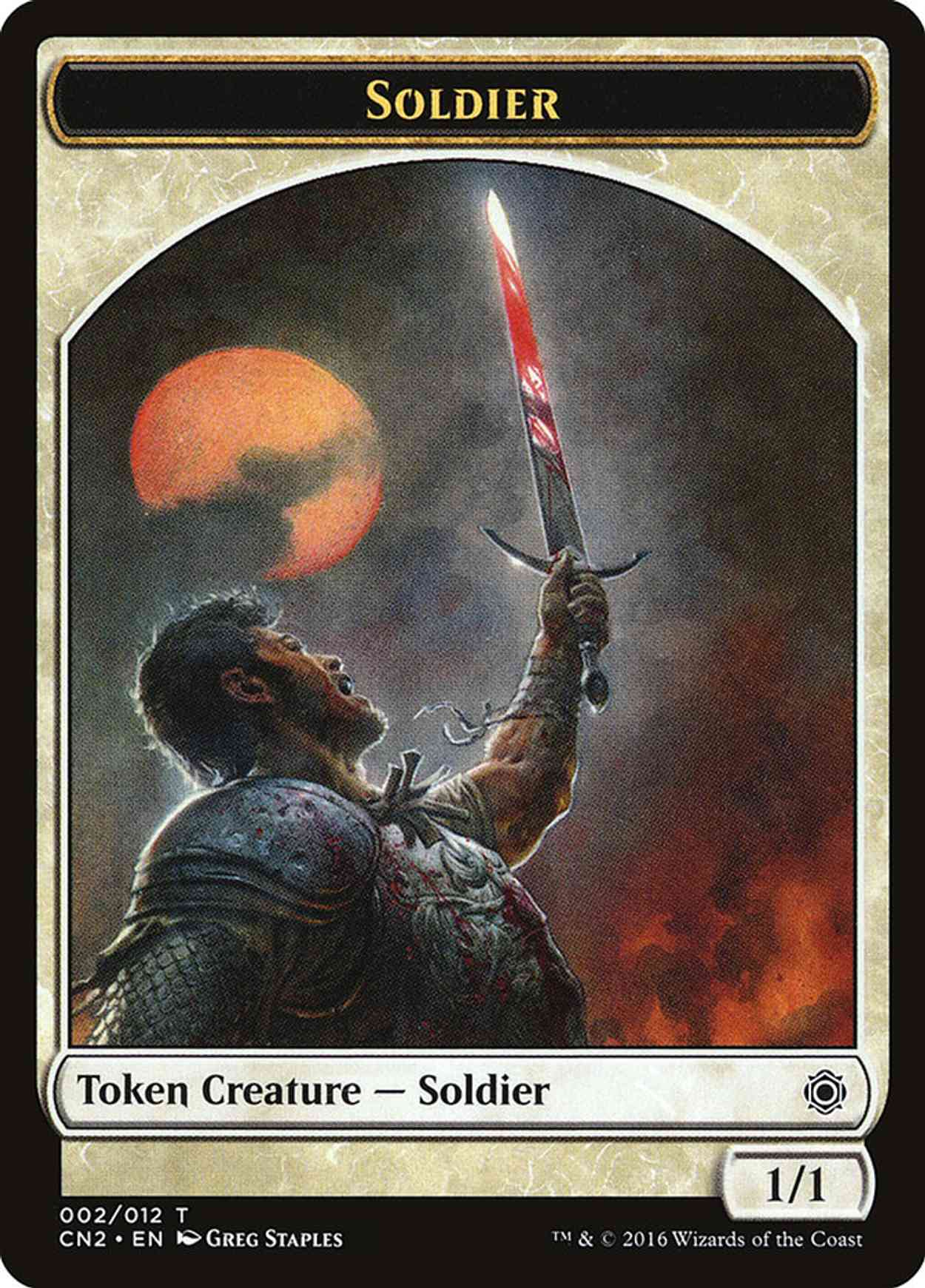 Soldier Token (002) magic card front
