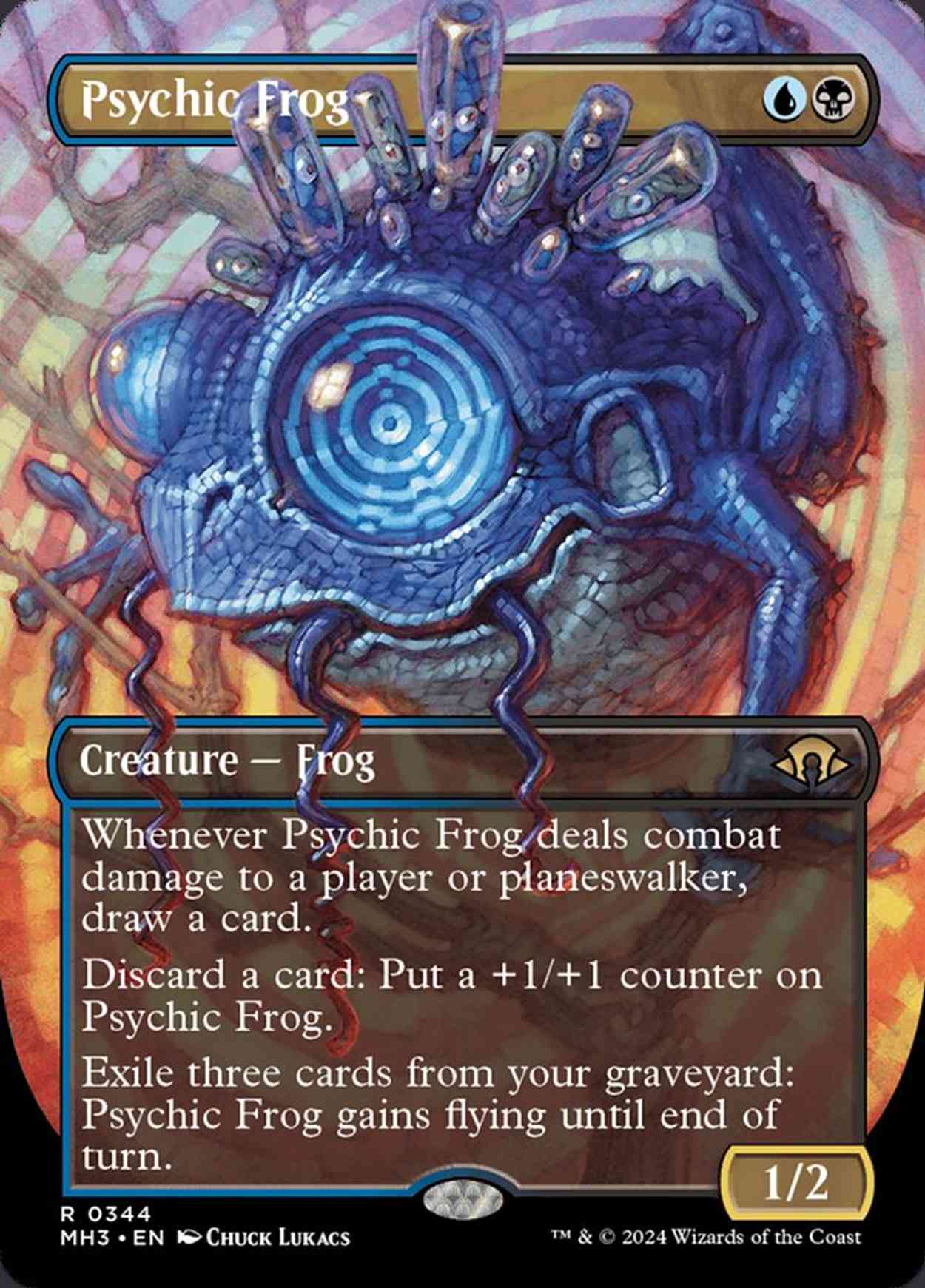 Psychic Frog (Borderless) magic card front