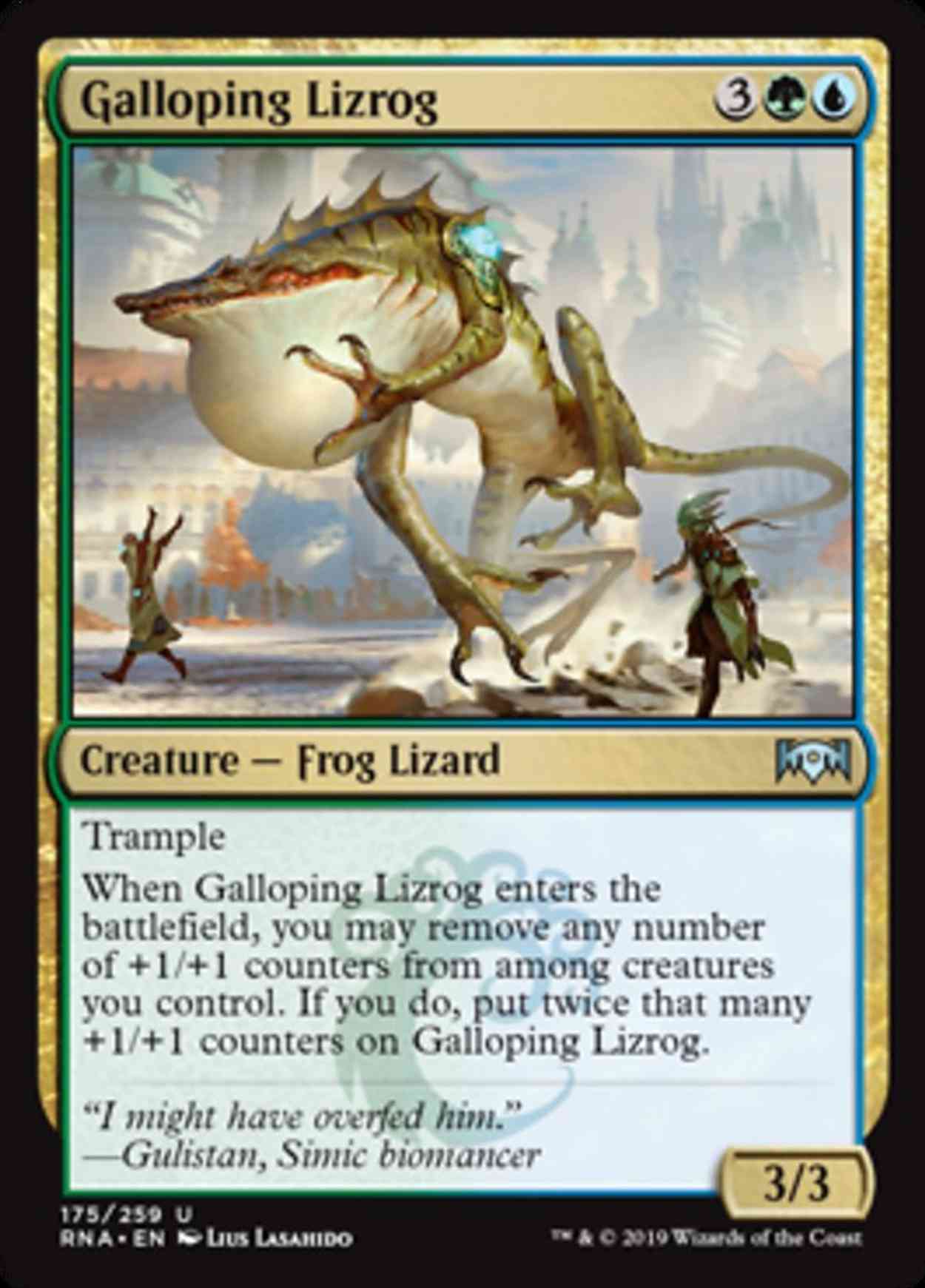 Galloping Lizrog magic card front