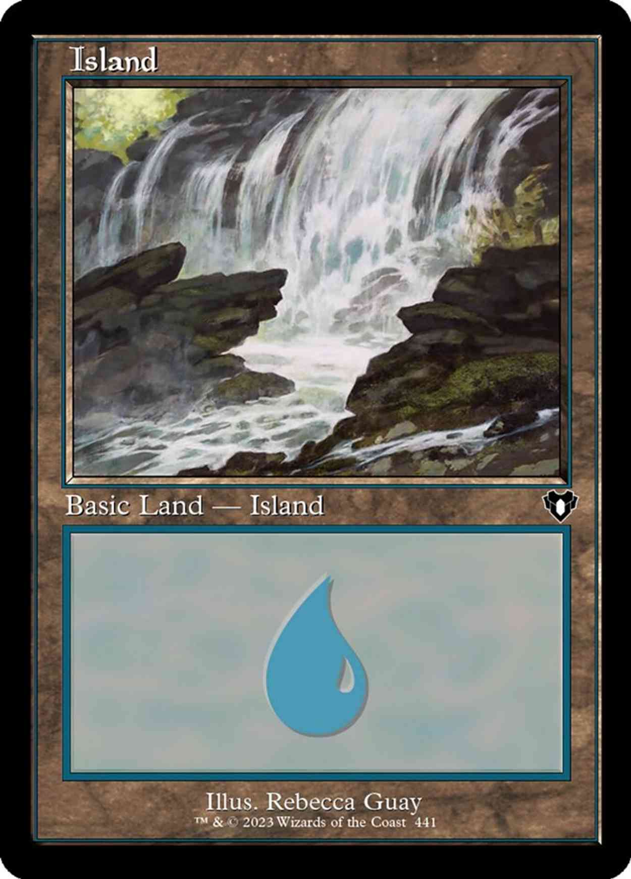 Island (0441) (Retro Frame) magic card front