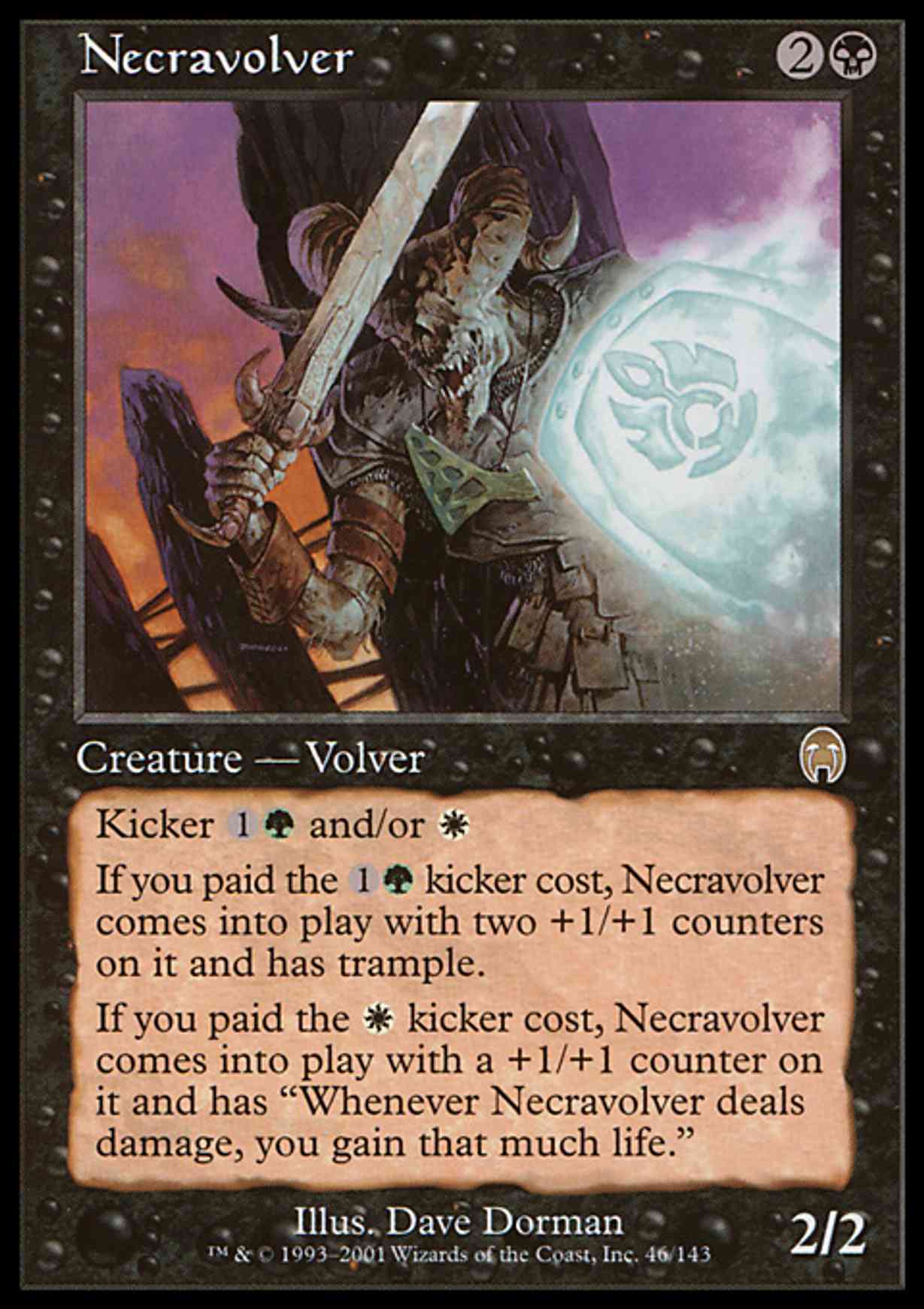 Necravolver magic card front