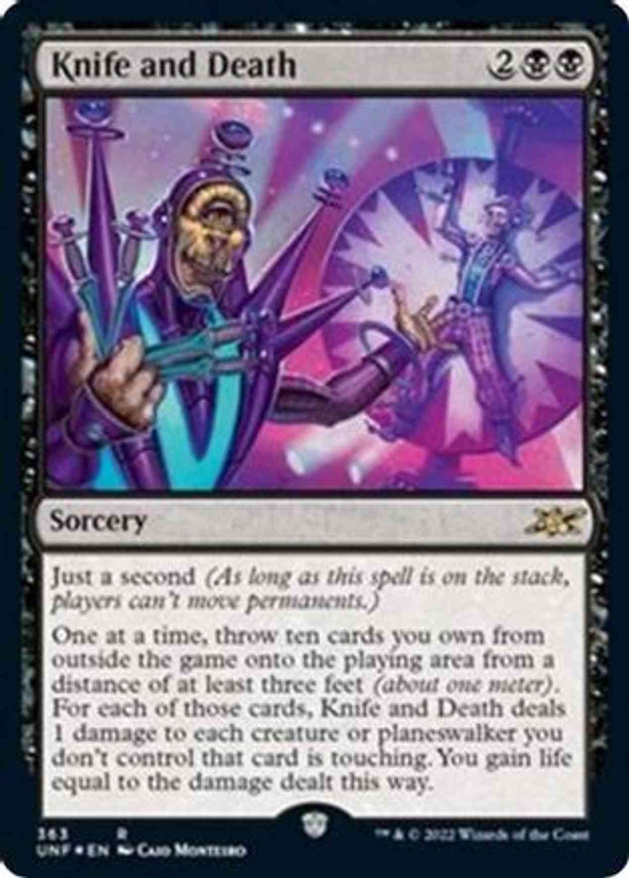 Knife and Death (Galaxy Foil) magic card front