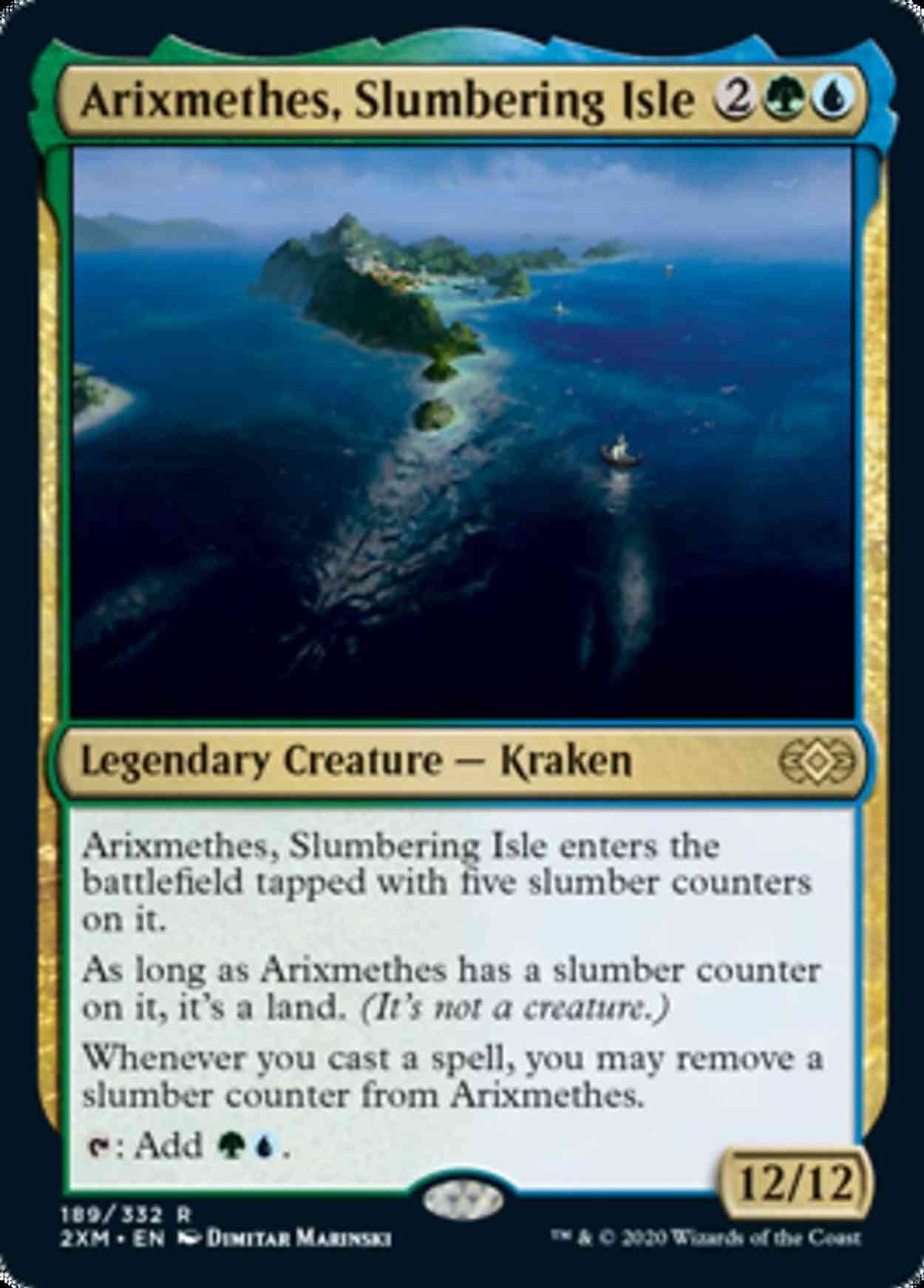 Arixmethes, Slumbering Isle magic card front