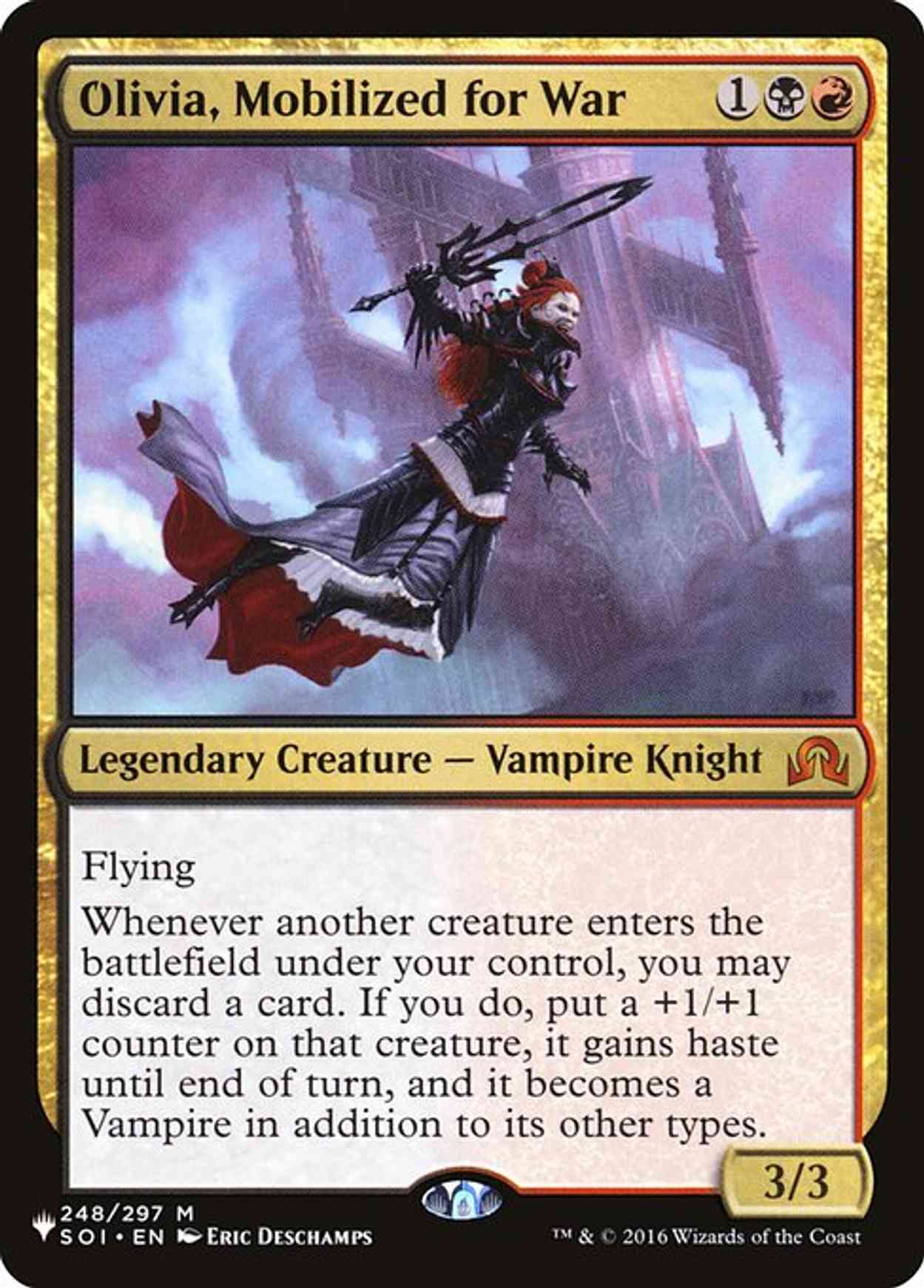 Olivia, Mobilized for War magic card front