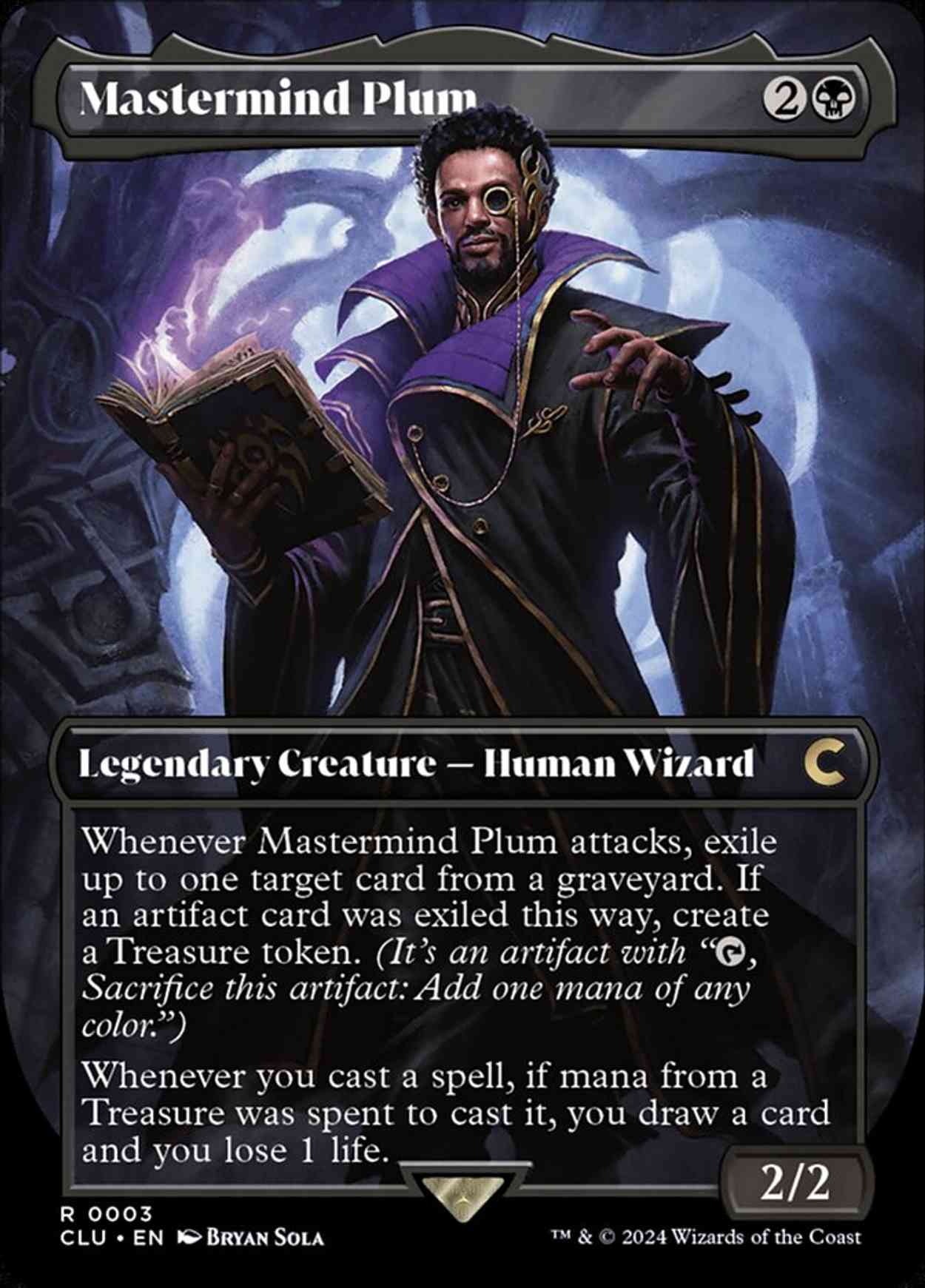 Mastermind Plum (Borderless) magic card front