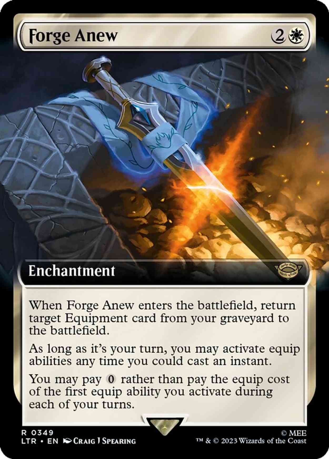 Forge Anew (Extended Art) magic card front