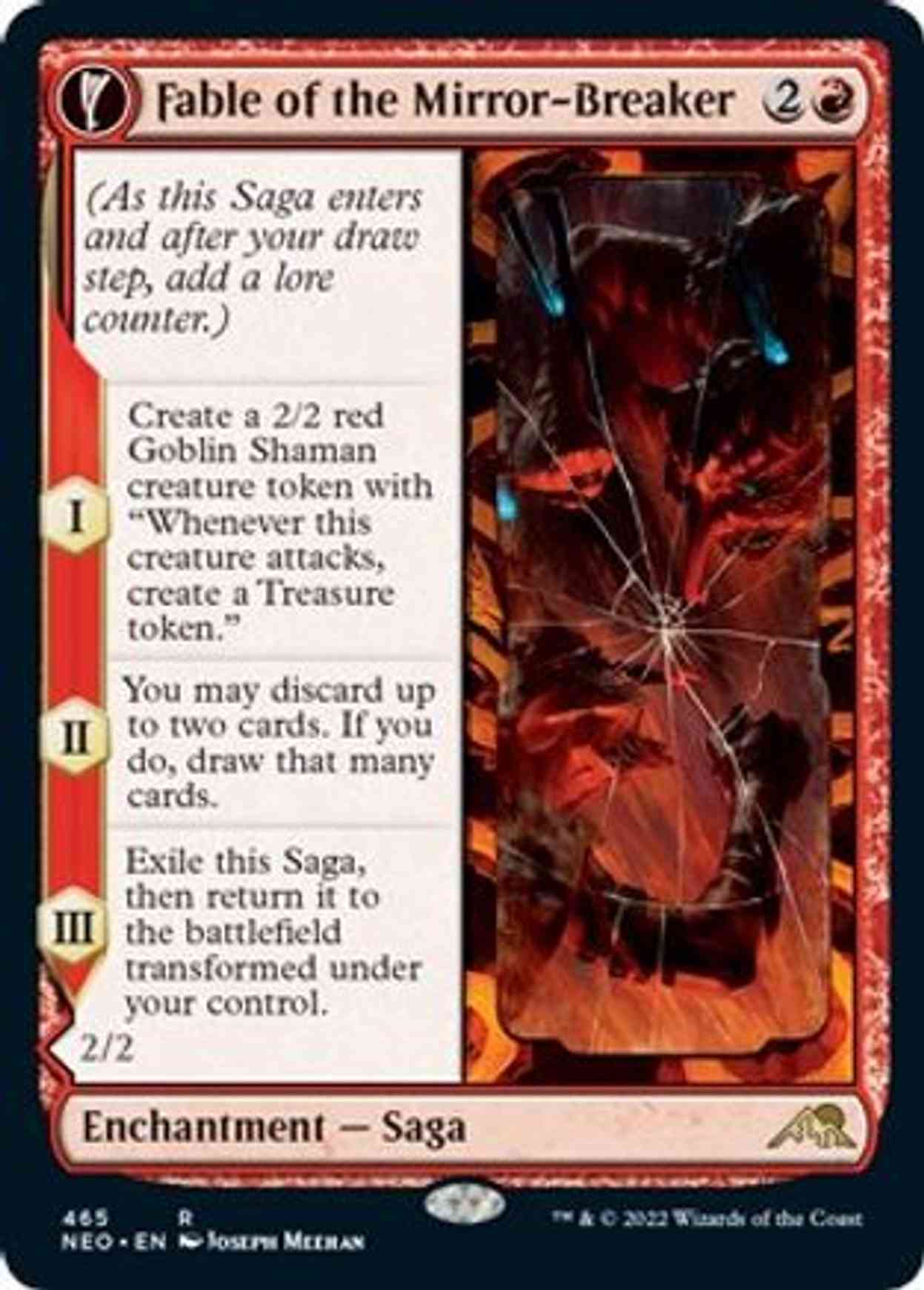 Fable of the Mirror-Breaker (Extended Art) magic card front