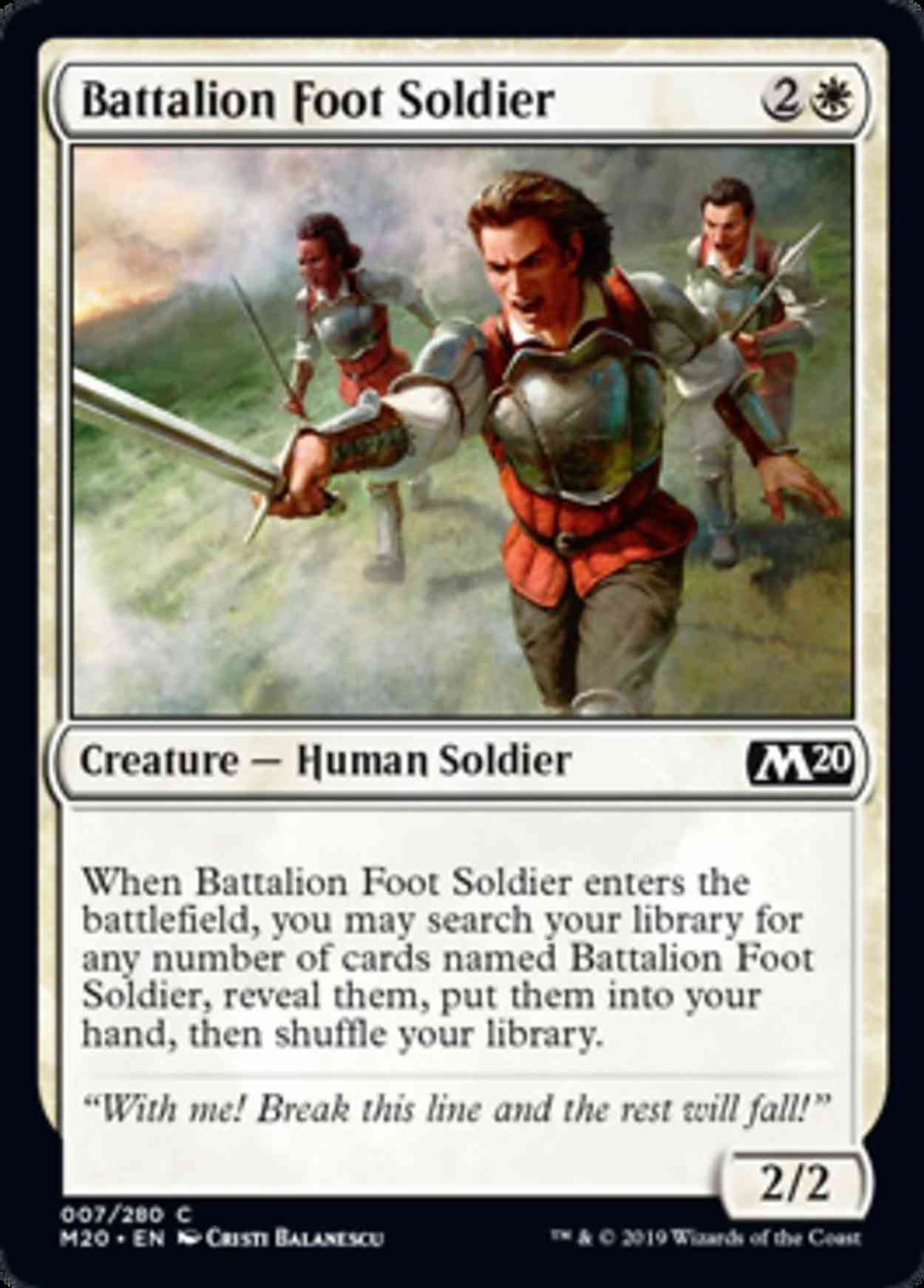Battalion Foot Soldier magic card front