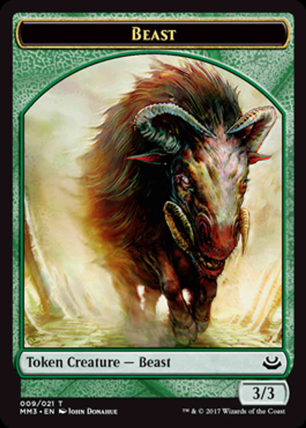 Beast Token (3/3) magic card front