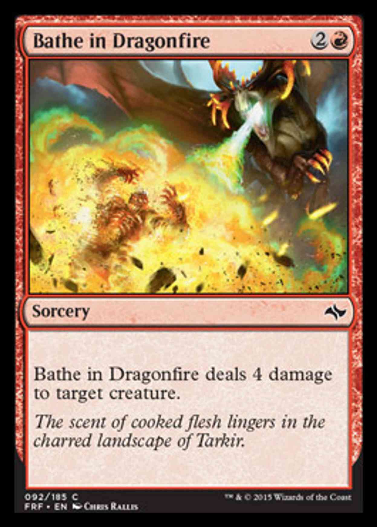 Bathe in Dragonfire magic card front